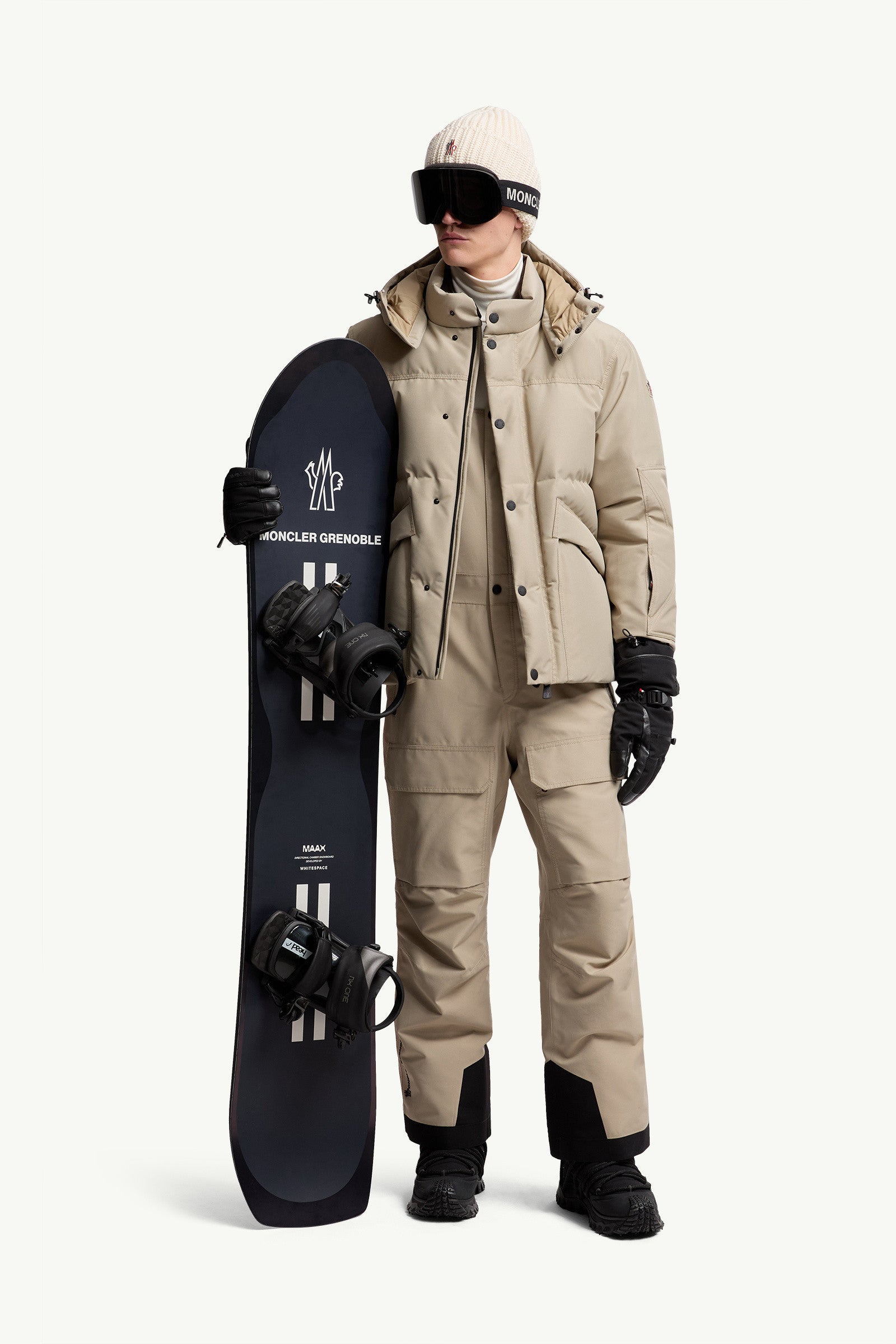 Moncler Padded Gore-Tex® Ski Bib Light Beige Light Beige
