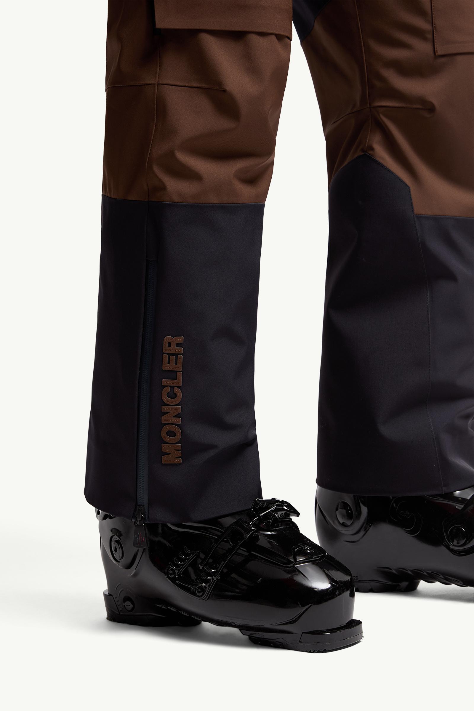 Moncler Padded Ski Pants Blue & Brown Blue & Brown