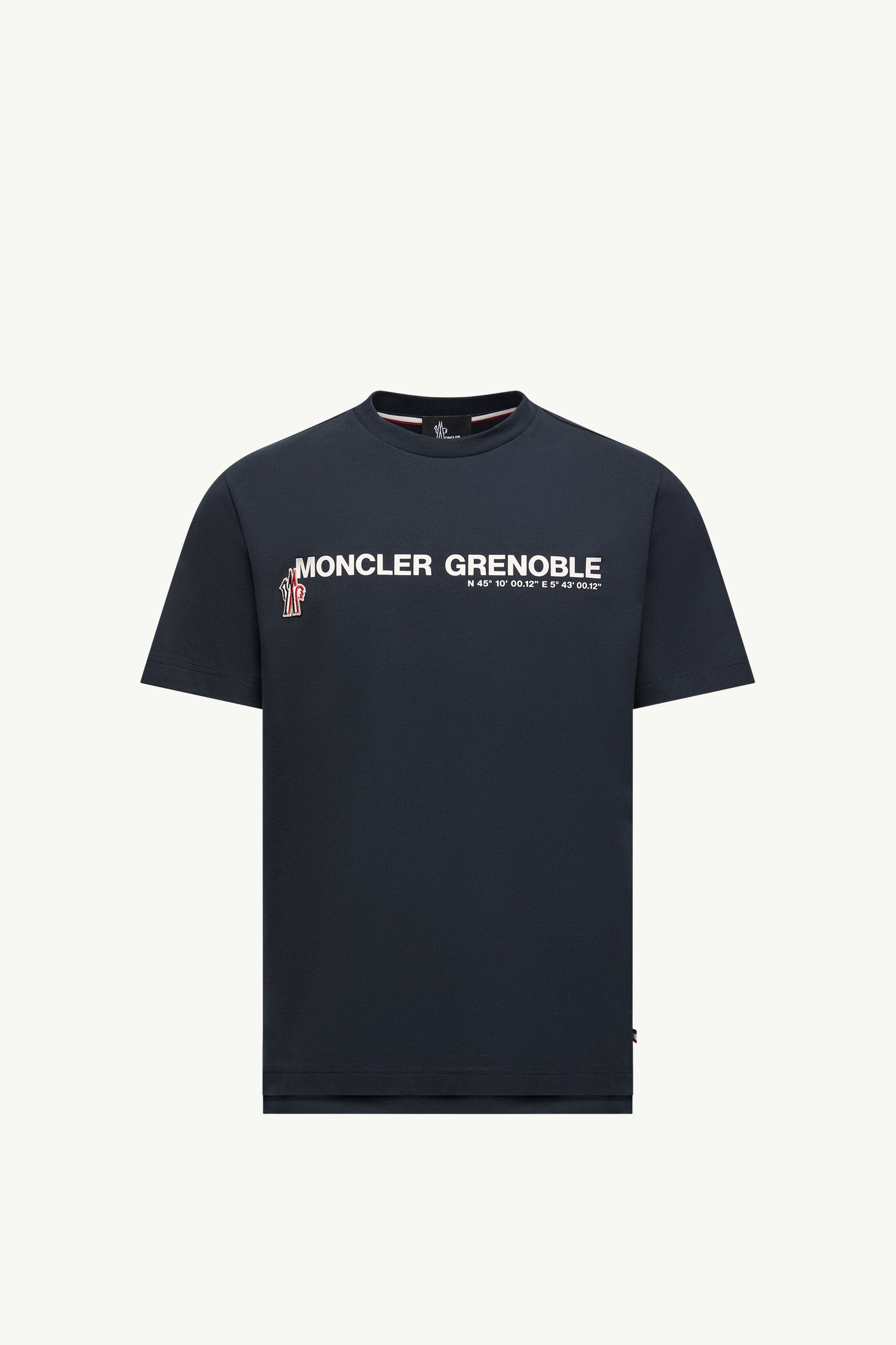 Moncler Logo Cotton T-Shirt Navy Blue Navy Blue