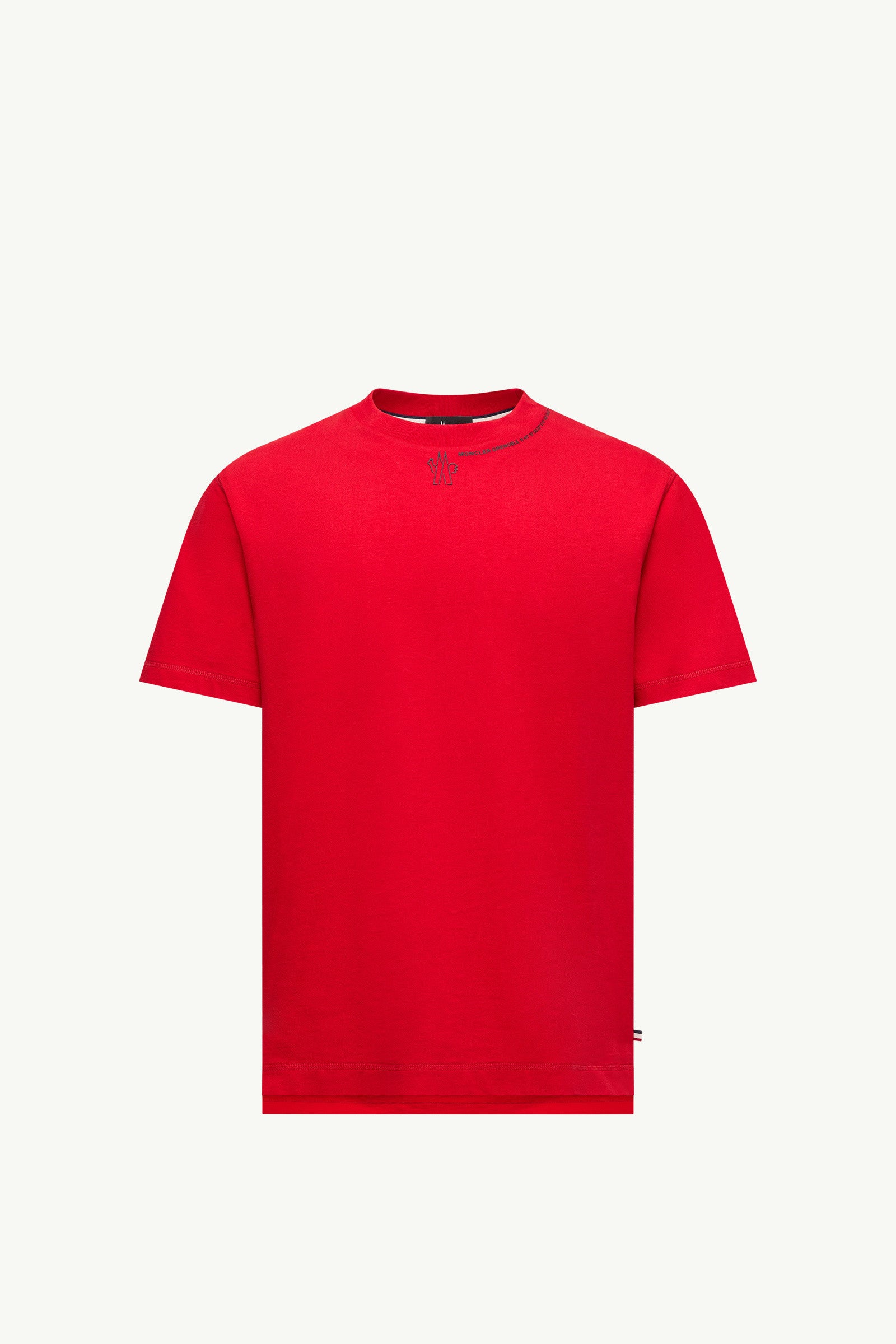 Moncler Logo Cotton T-Shirt Red Red