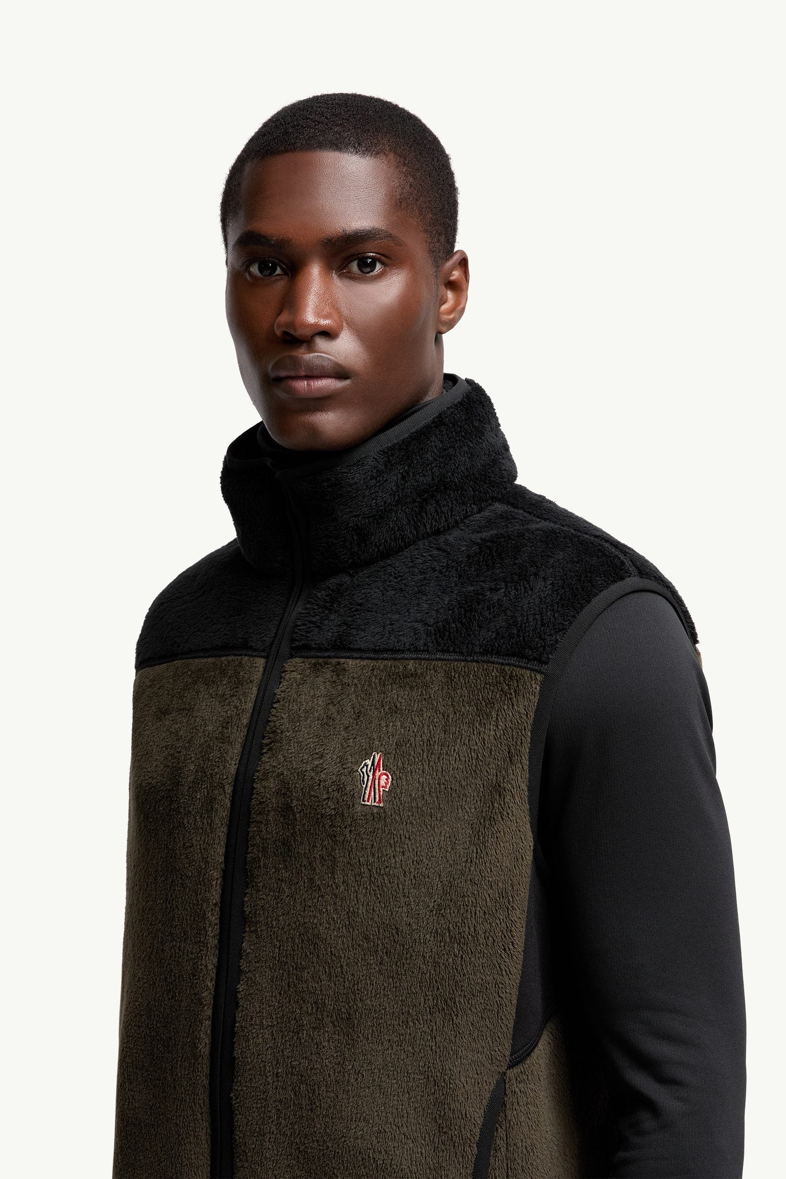 Moncler Polartec® Down Vest Black & Green Black & Green