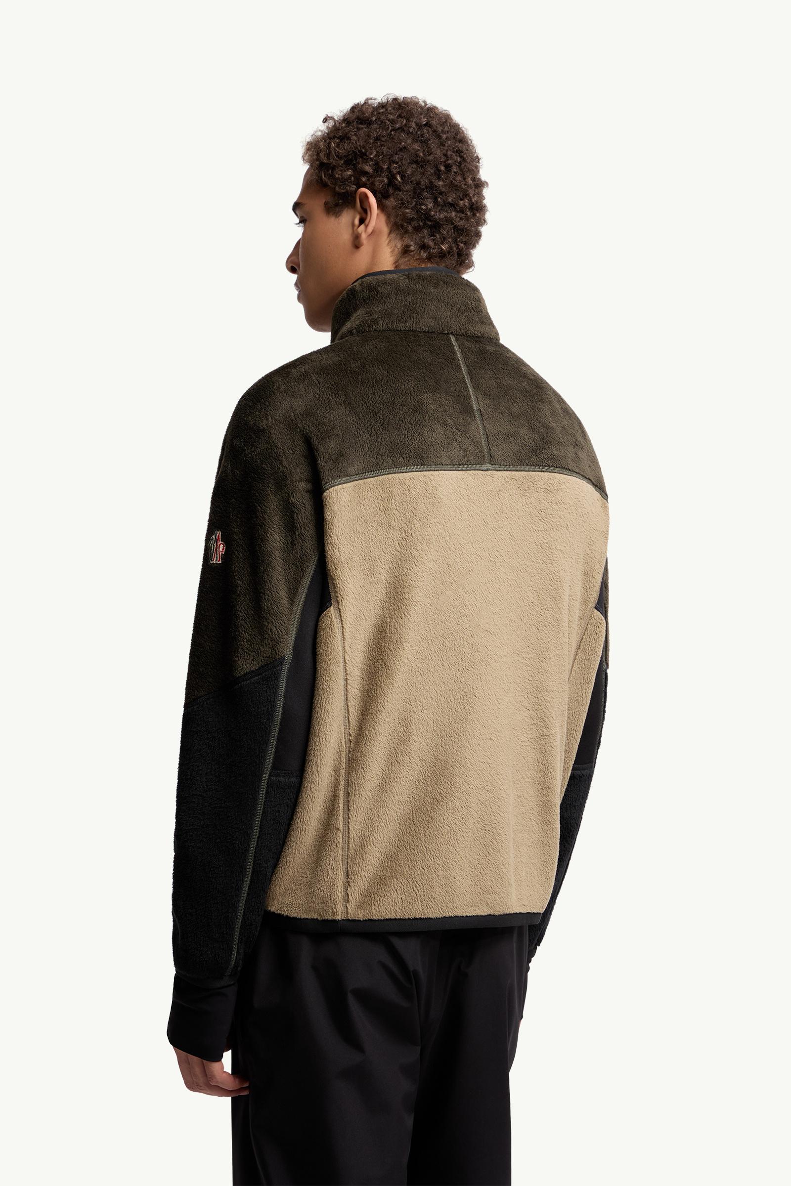 Moncler Polartec® Sweatshirt Beige & Green Beige & Green