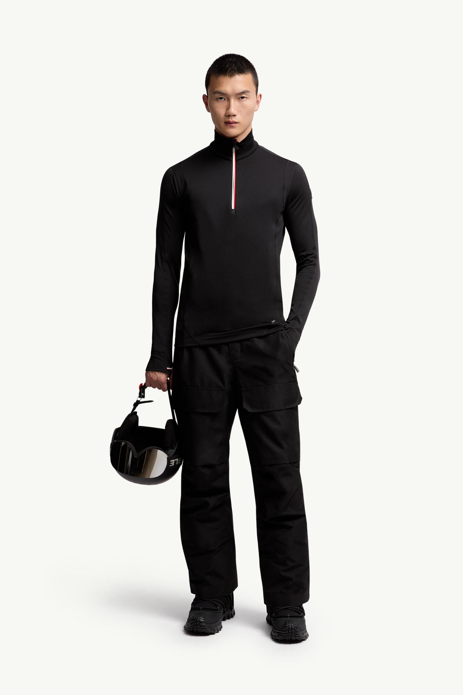 Moncler Polartec® Half-Zip Sweatshirt Black Black