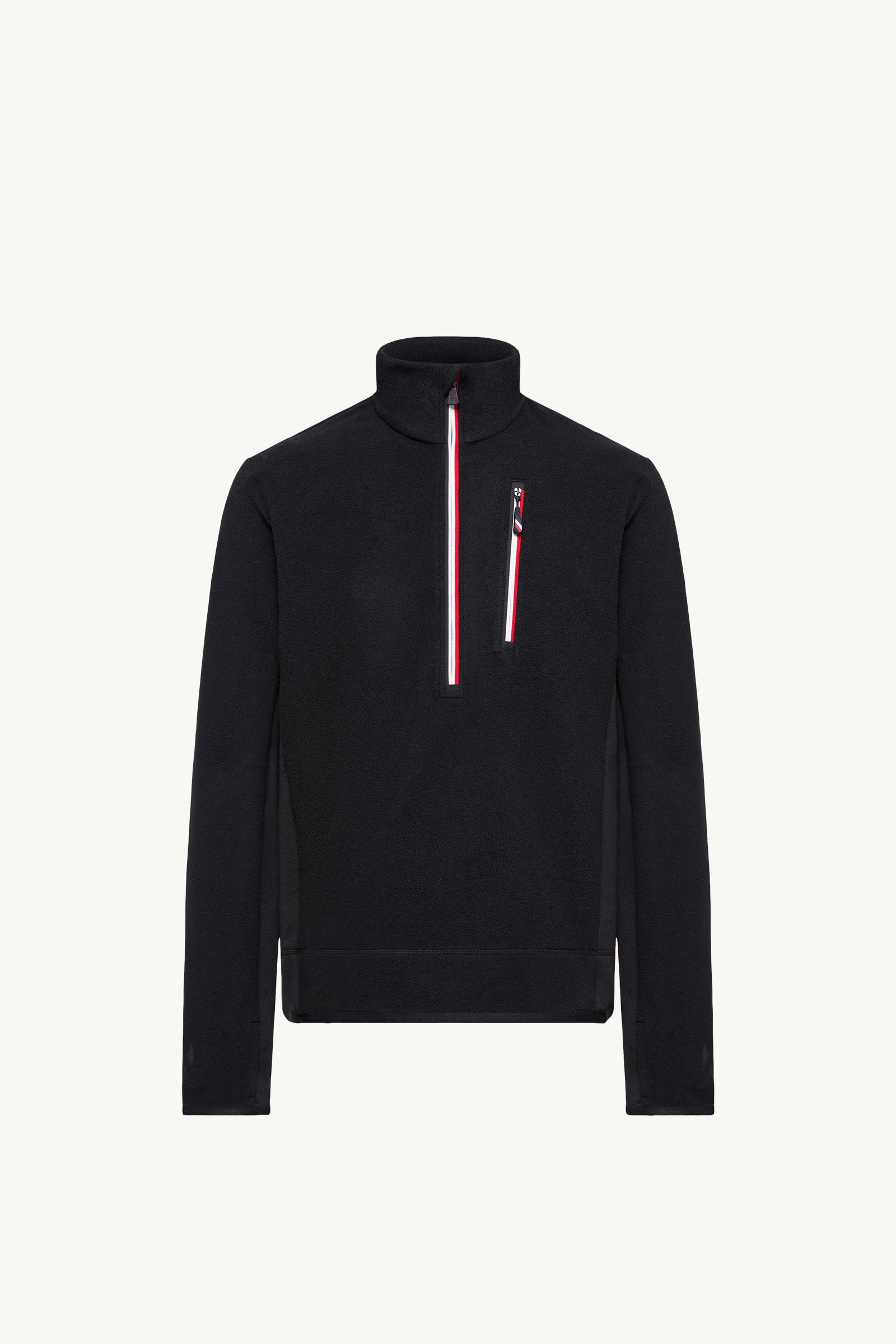 Moncler Half-Zip Sweatshirt Black Black