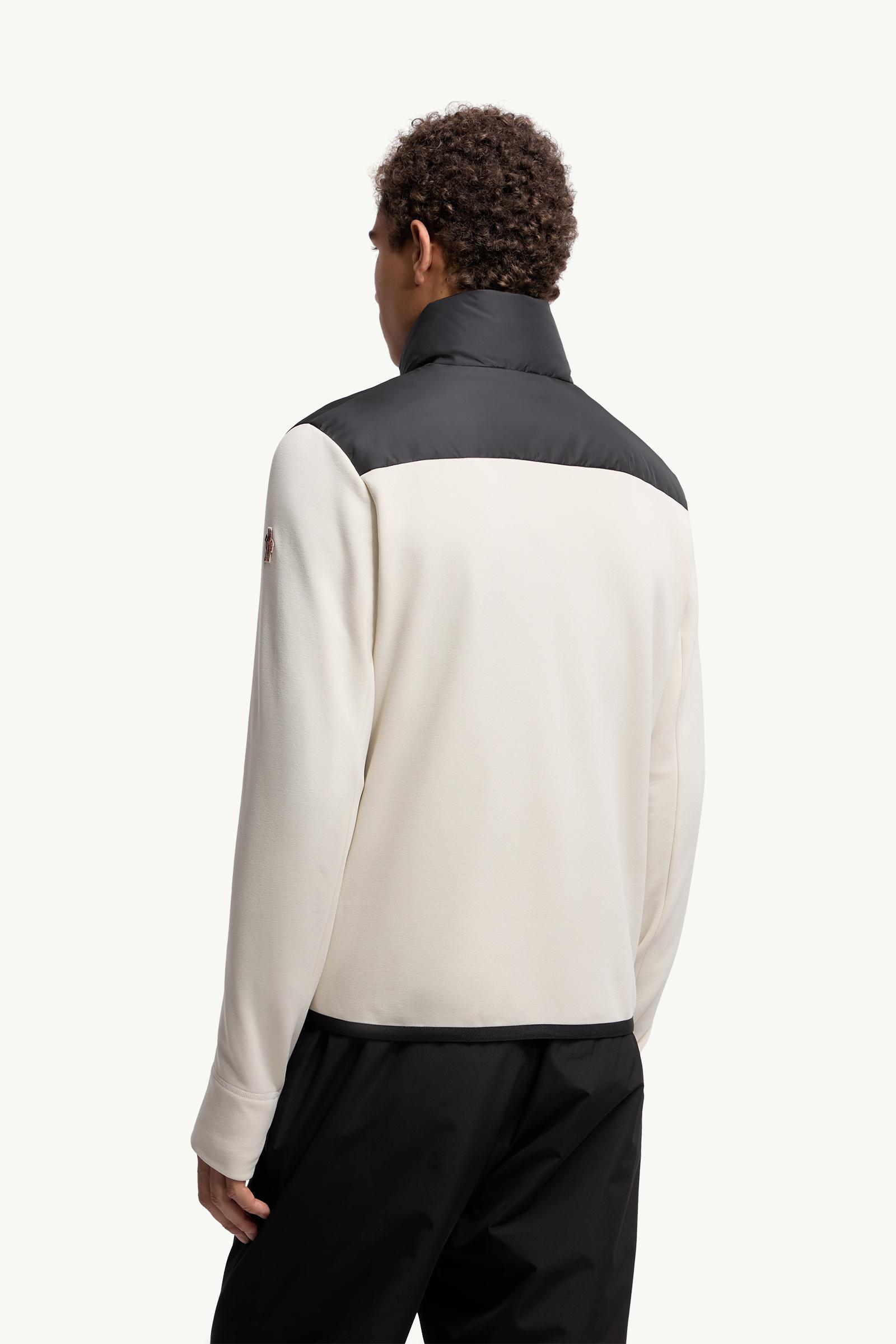 Moncler Padded Polartec® Zip-Up Sweatshirt Beige & Black Beige & Black