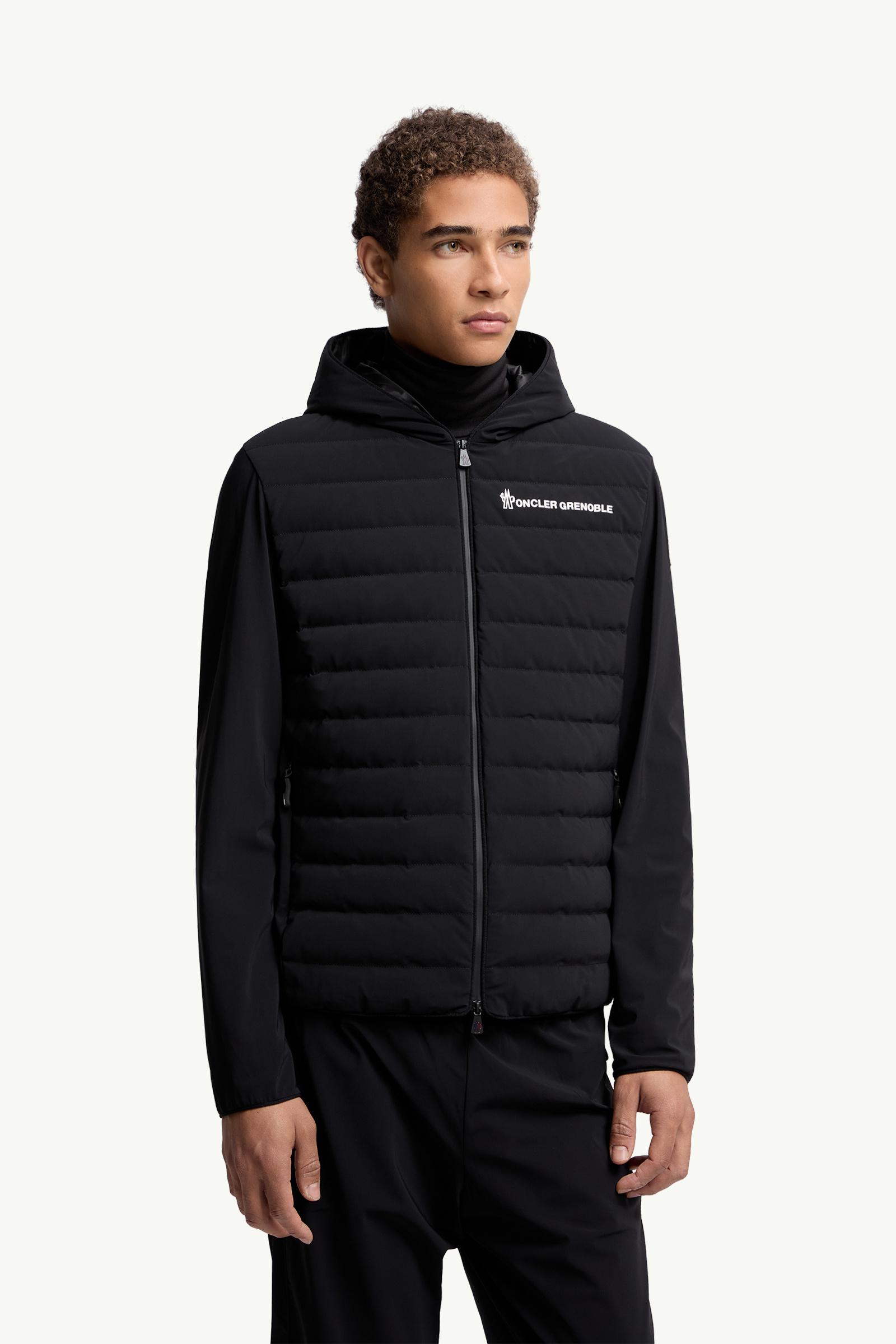 Moncler Padded Zip-Up Sweatshirt Black Black