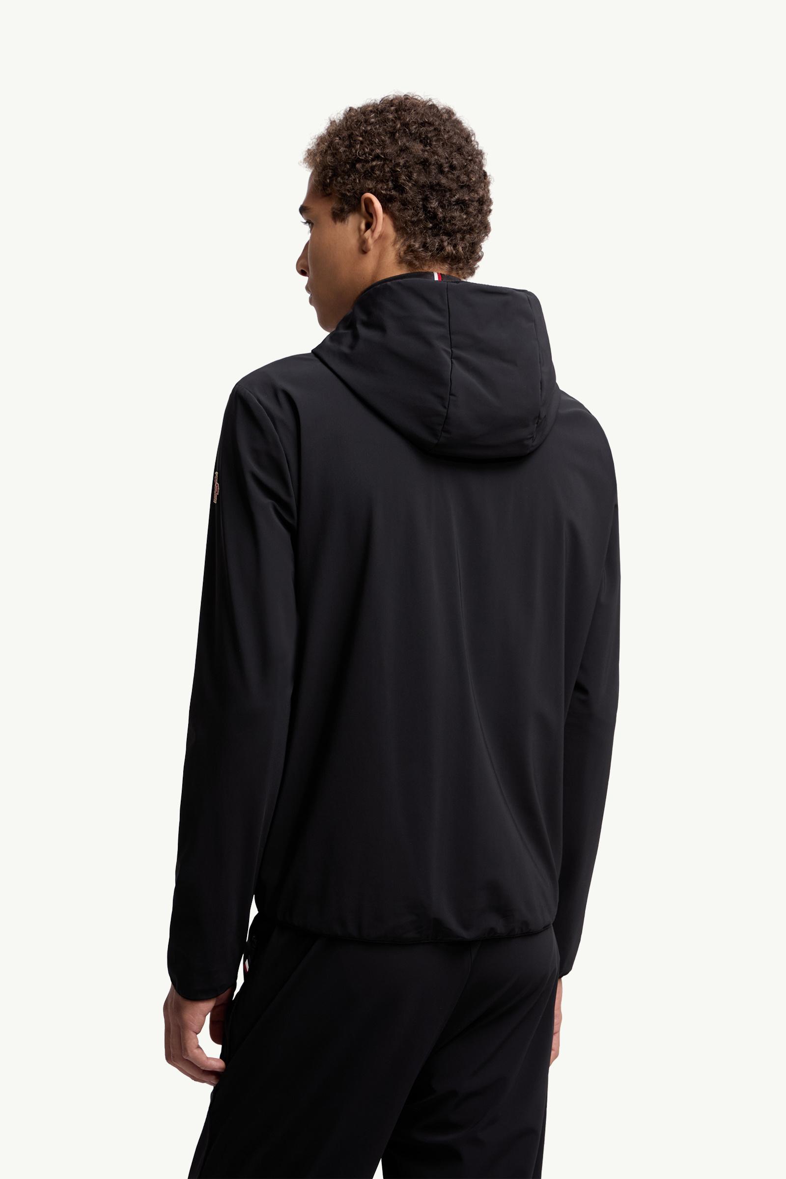 Moncler Padded Zip-Up Sweatshirt Black Black