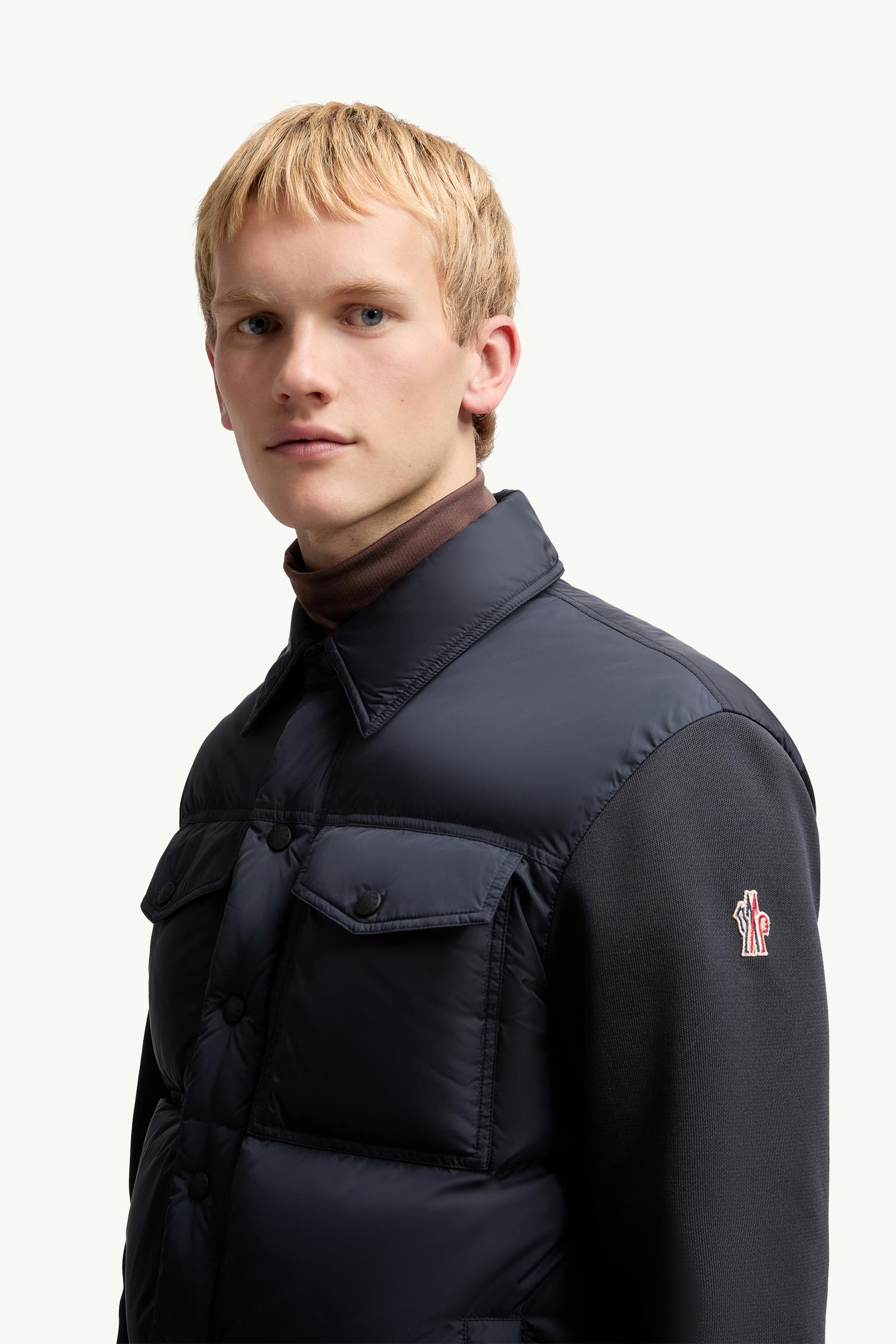 Moncler Padded Zip-Up Cardigan Navy Blue Navy Blue