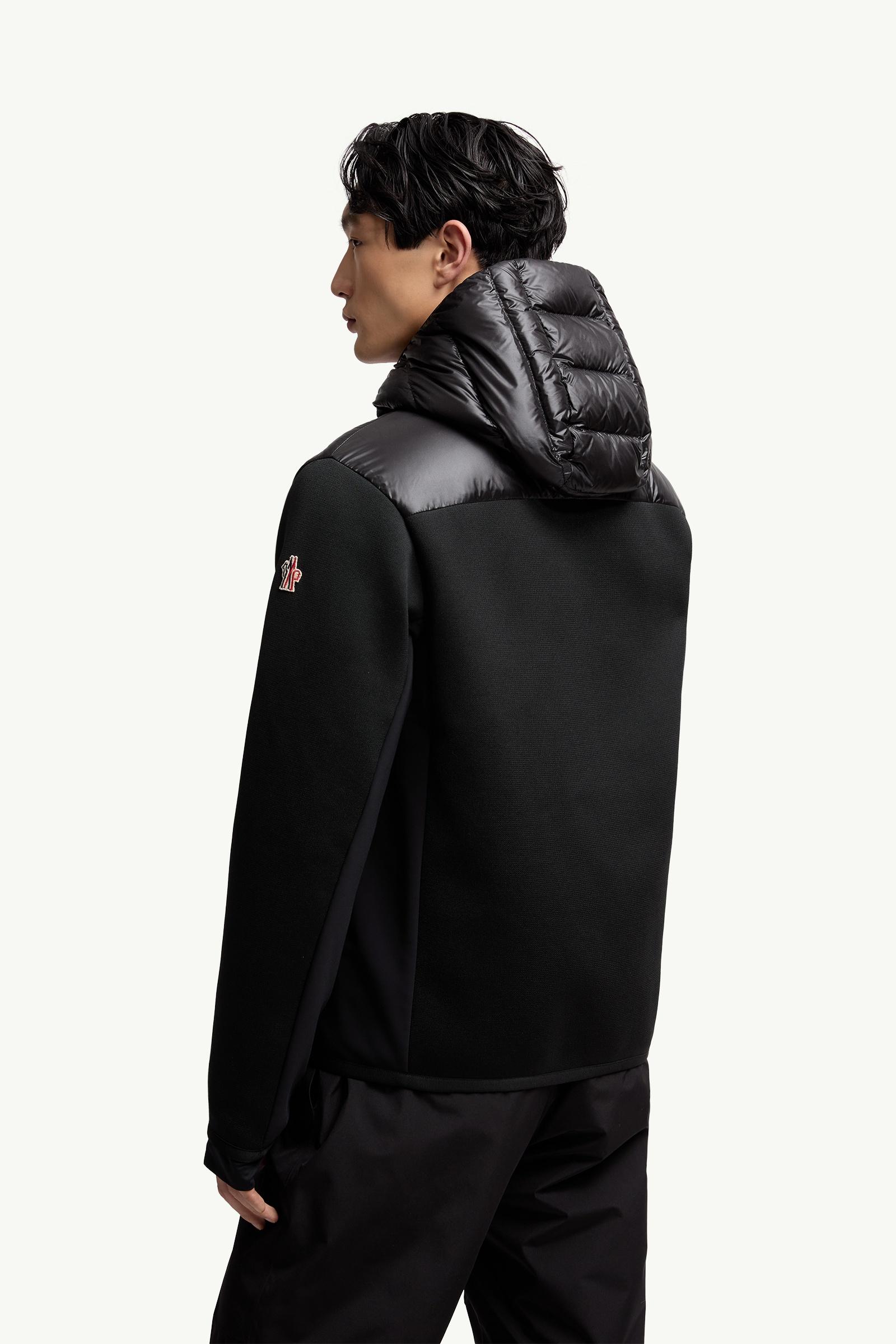 Moncler Padded Zip-Up Hoodie Black Black