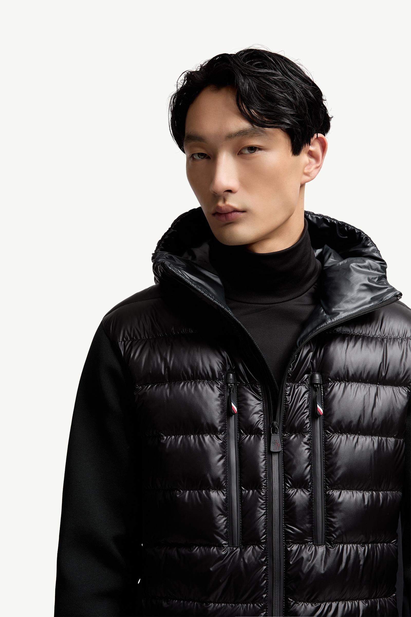Moncler Padded Zip-Up Hoodie Black Black