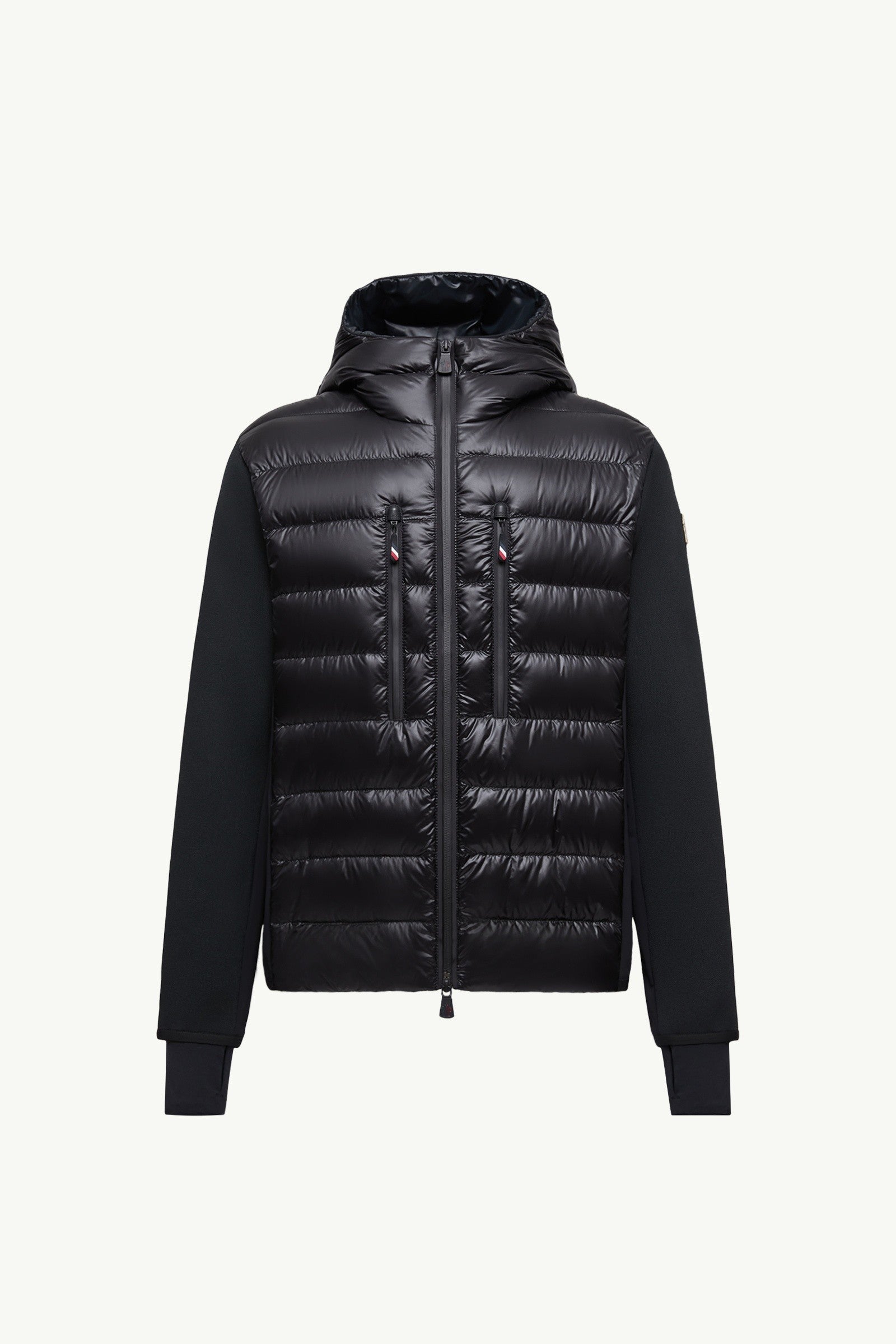 Moncler Padded Zip-Up Hoodie Black Black