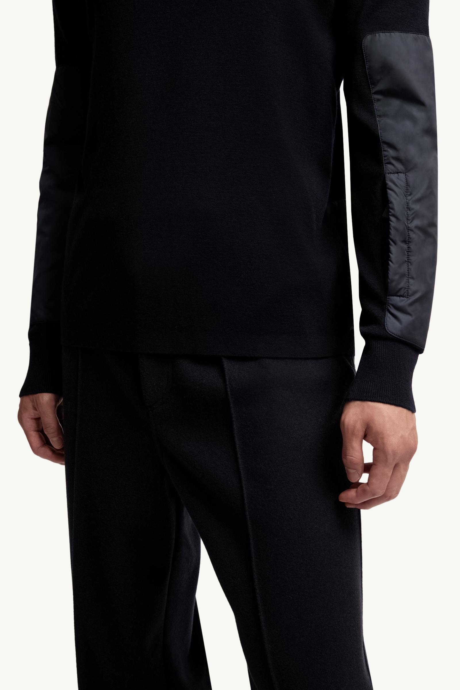 Moncler Wool Turtleneck Sweater Navy Blue Navy Blue