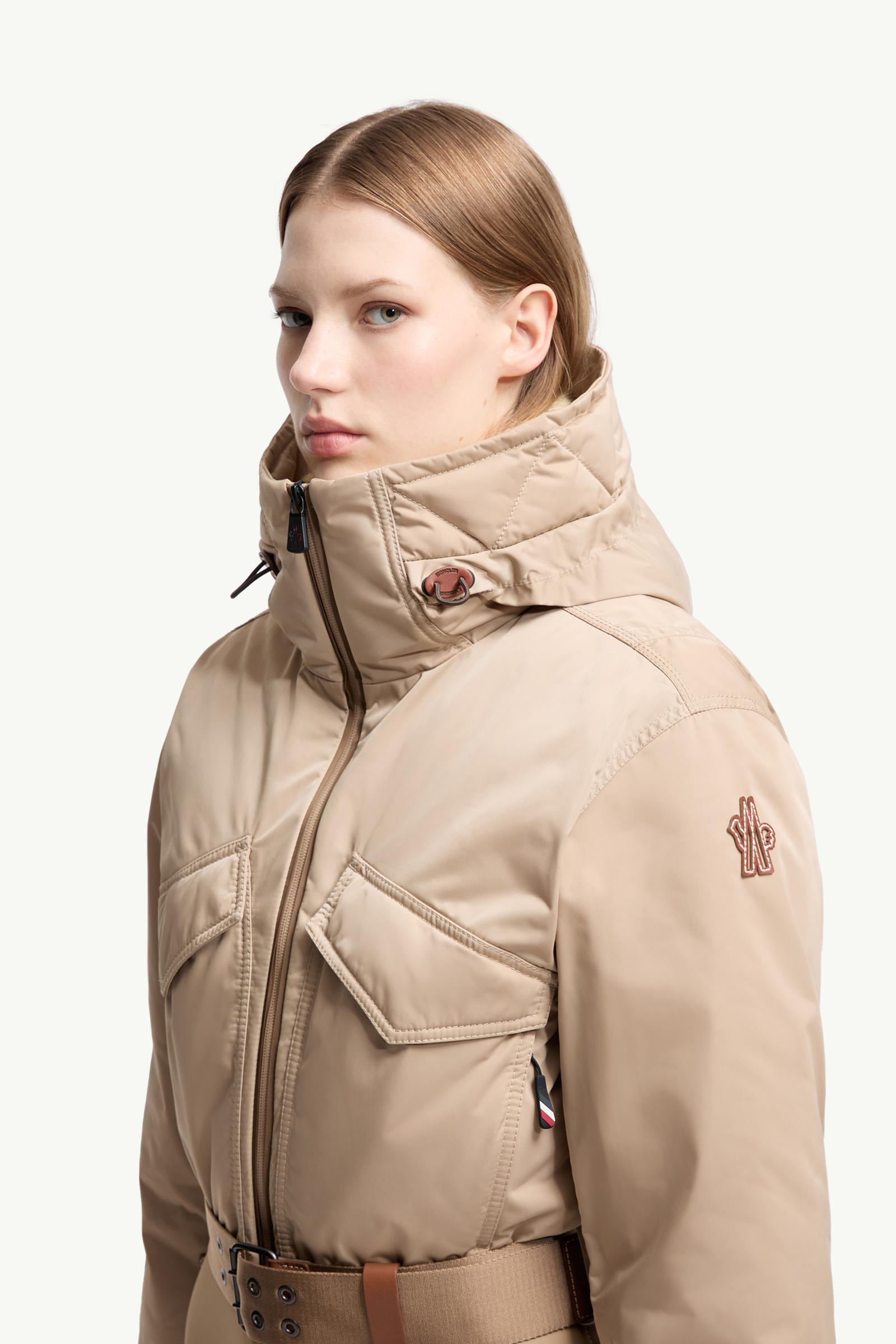 Moncler Hooded Insulated Ski Suit Camel Beige Camel Beige