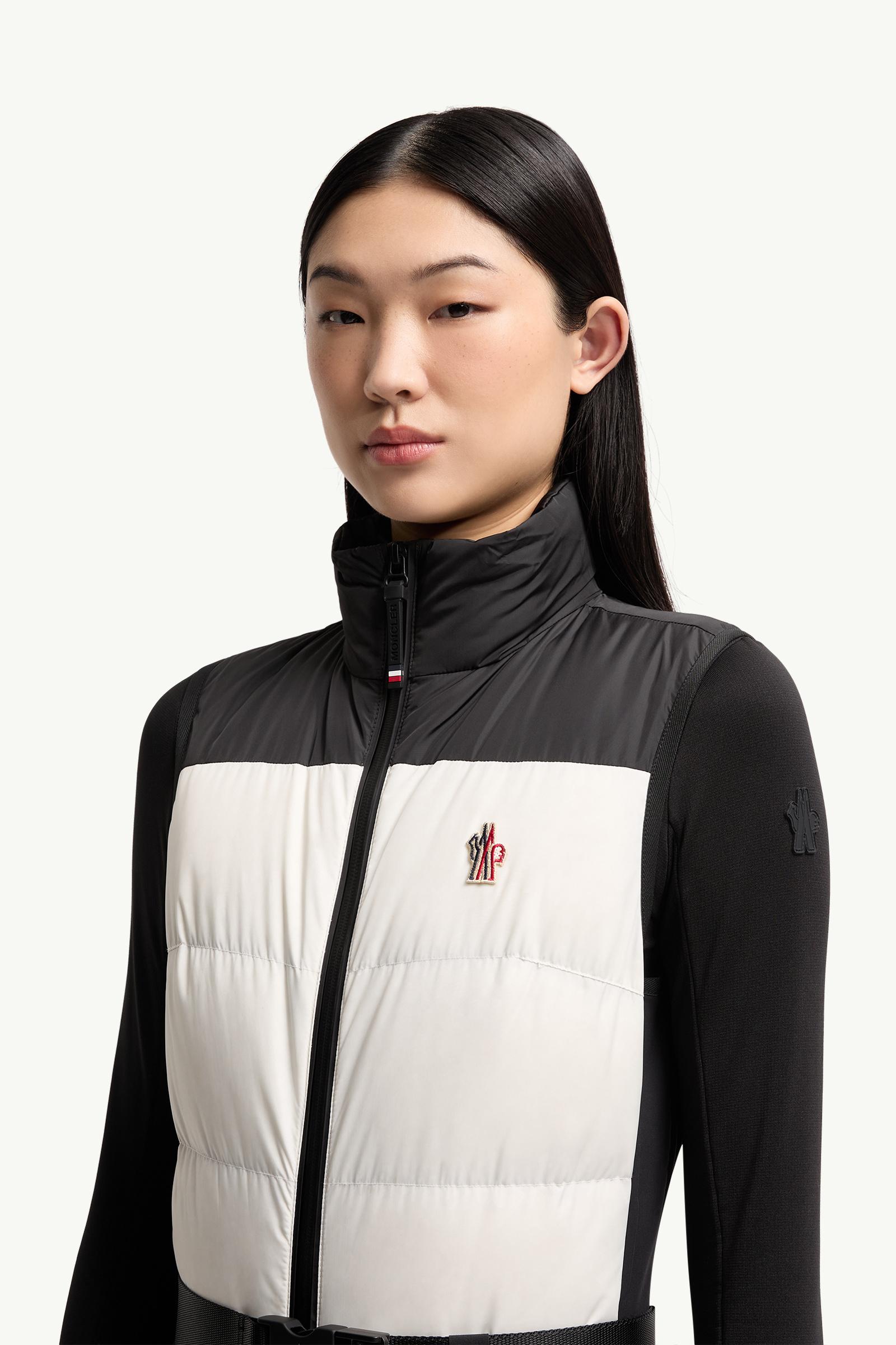 Moncler Down-Filled Ski Suit Black & White Black & White