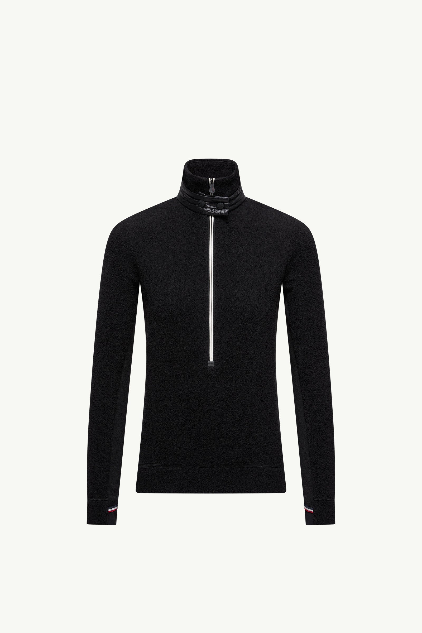 Moncler Half-Zip Sweatshirt Black Black