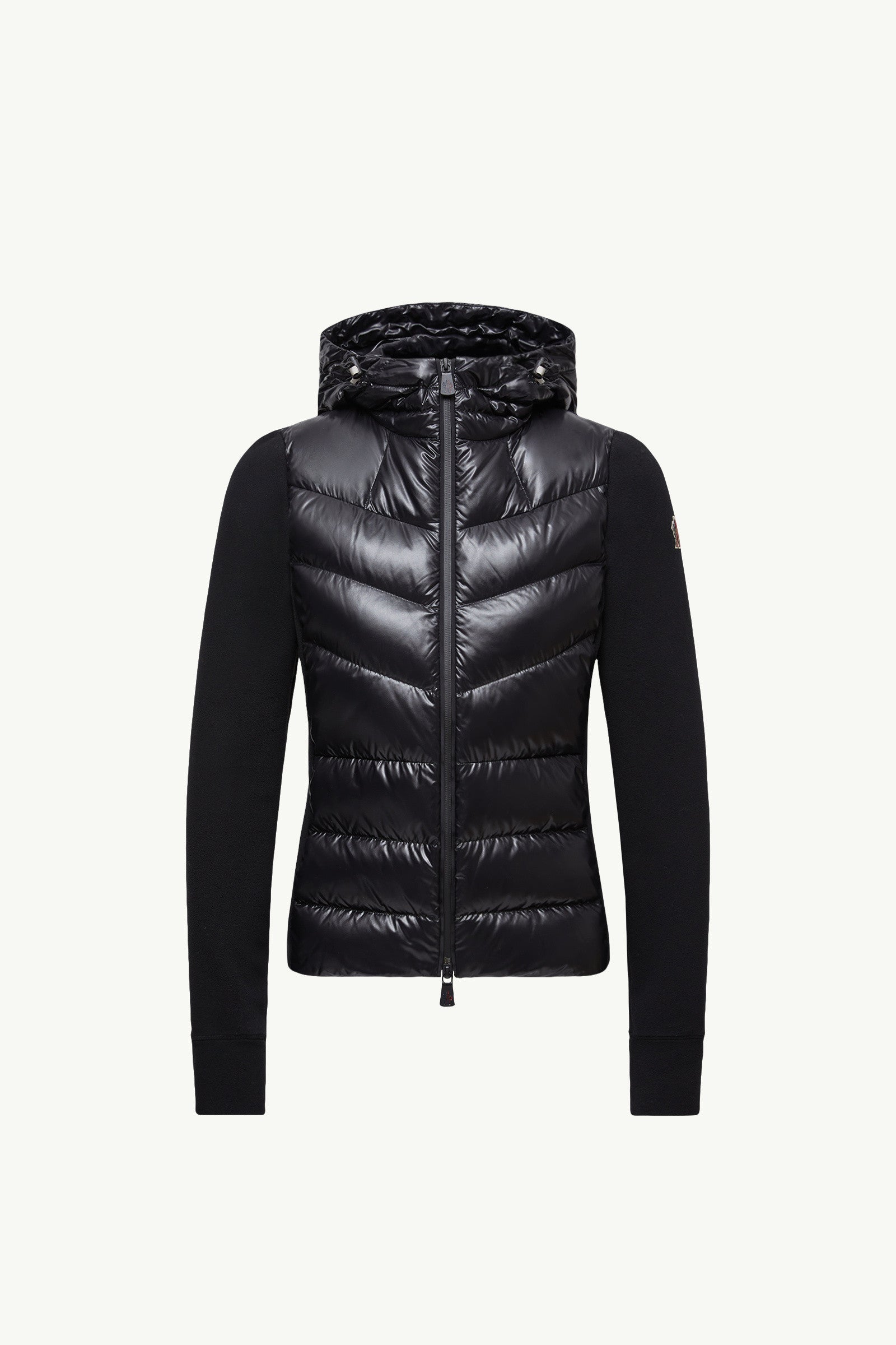 Moncler Padded Zip-Up Hoodie Black Black
