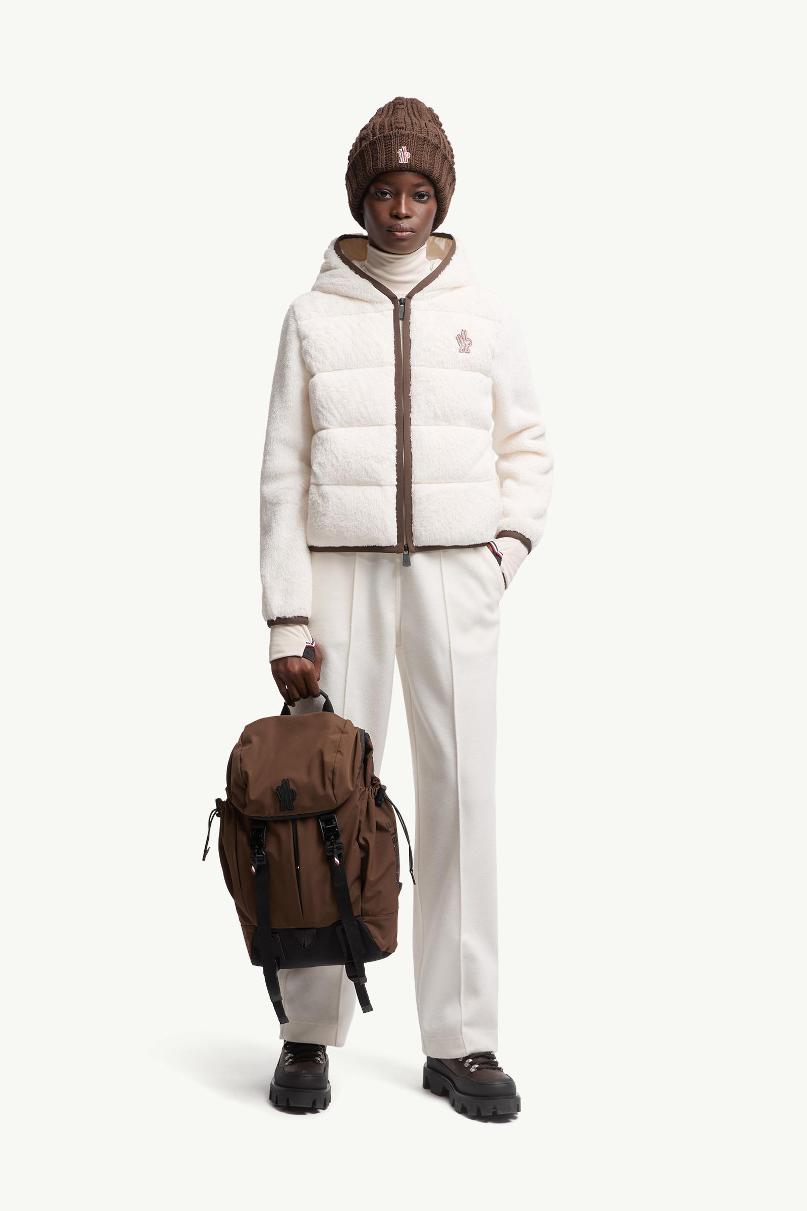 Moncler Padded Polartec® Zip-Up Hoodie White White