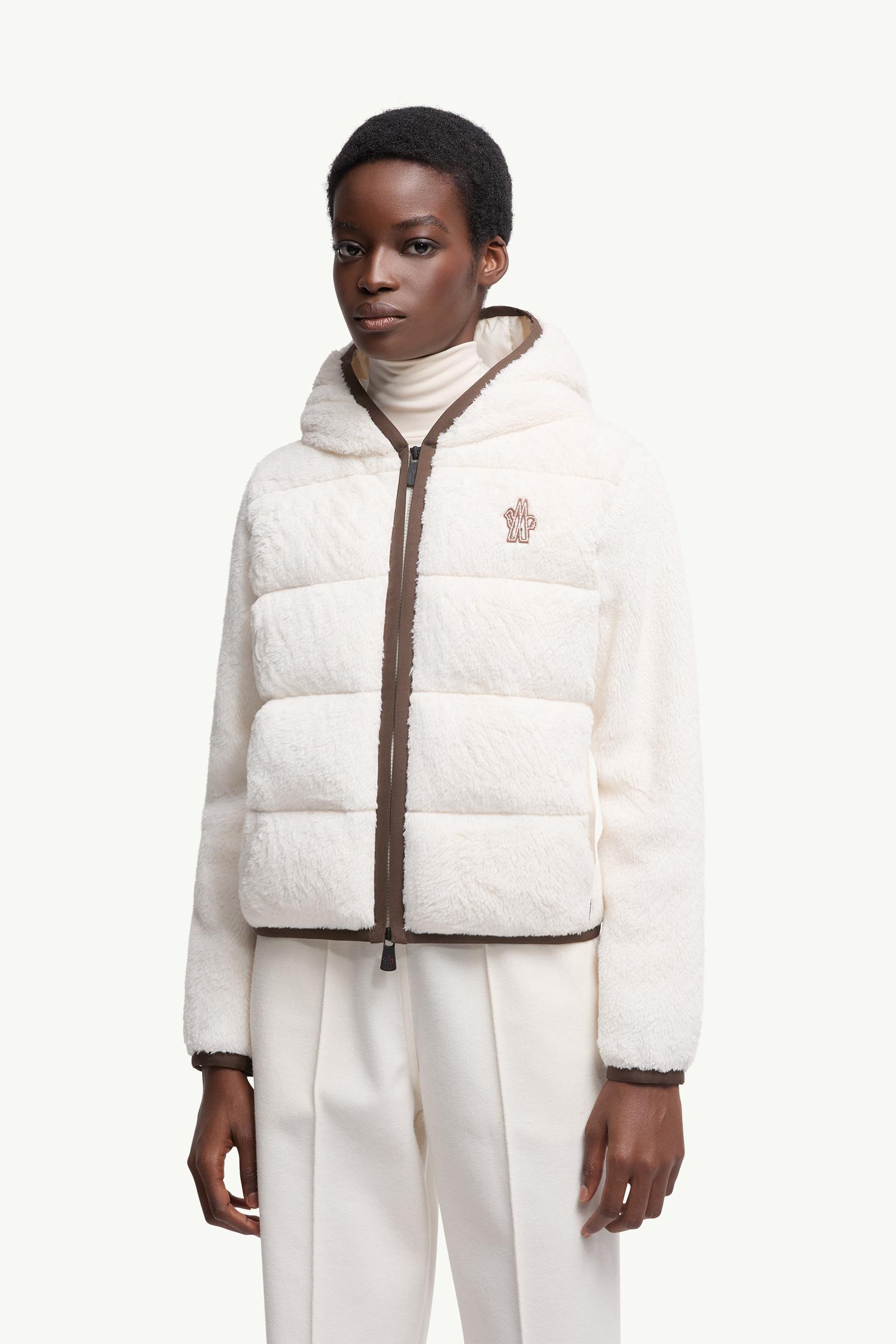 Moncler Padded Polartec® Zip-Up Hoodie White White