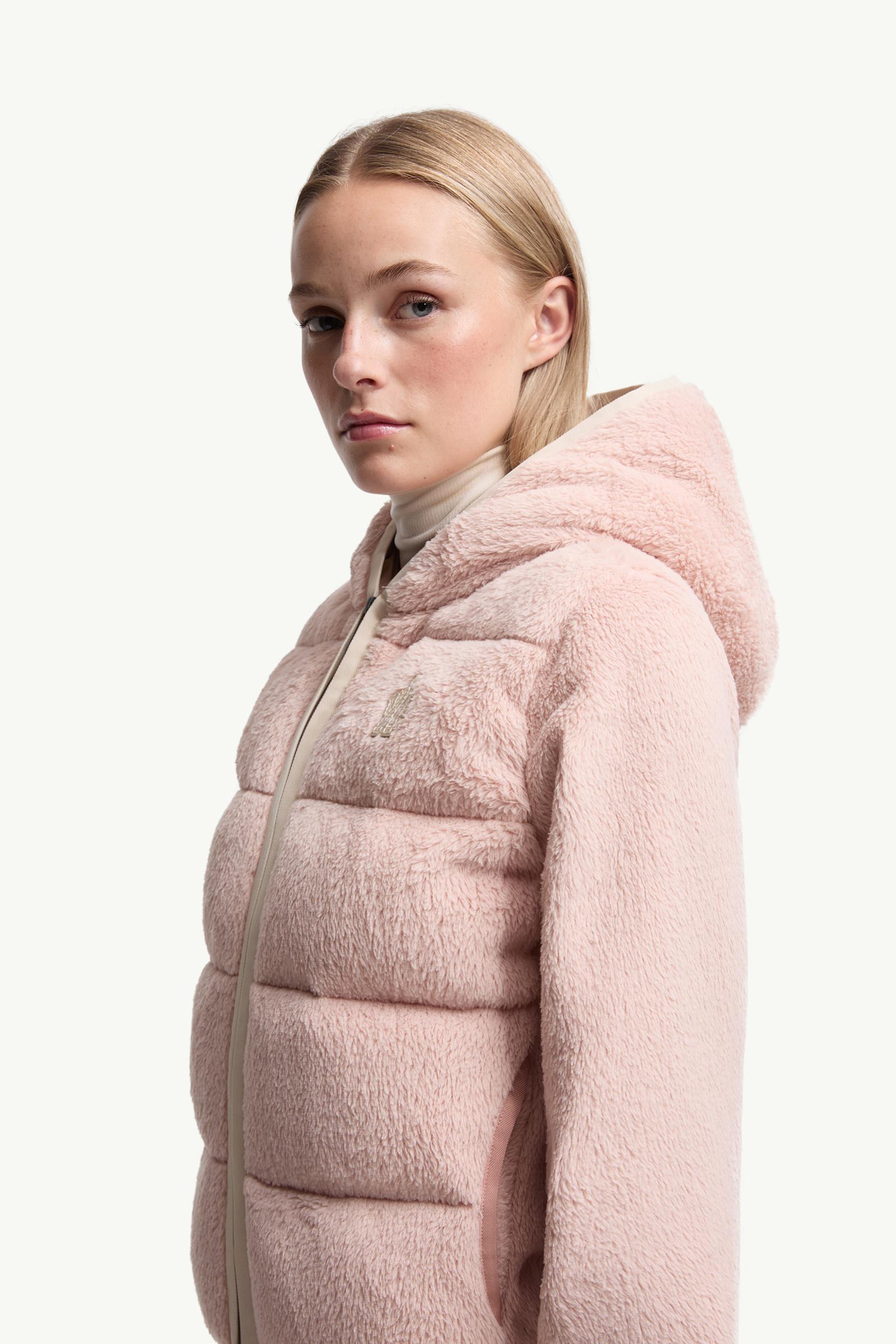 Moncler Padded Polartec® Zip-Up Hoodie Pink Pink