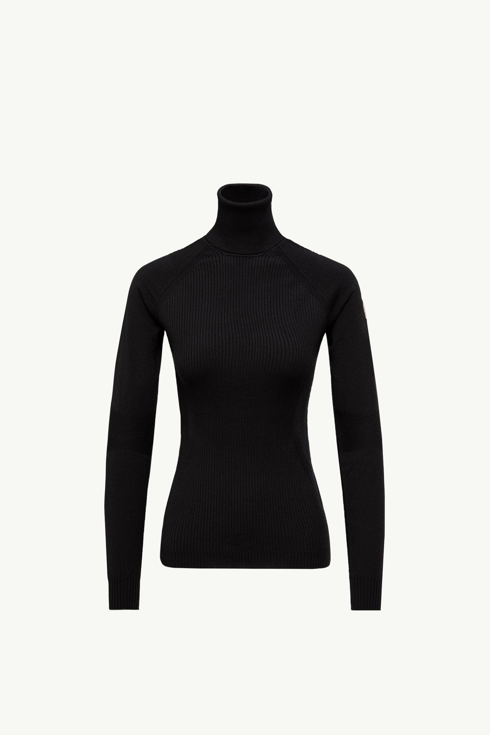 Moncler Wool Blend Turtleneck Sweater Black Black