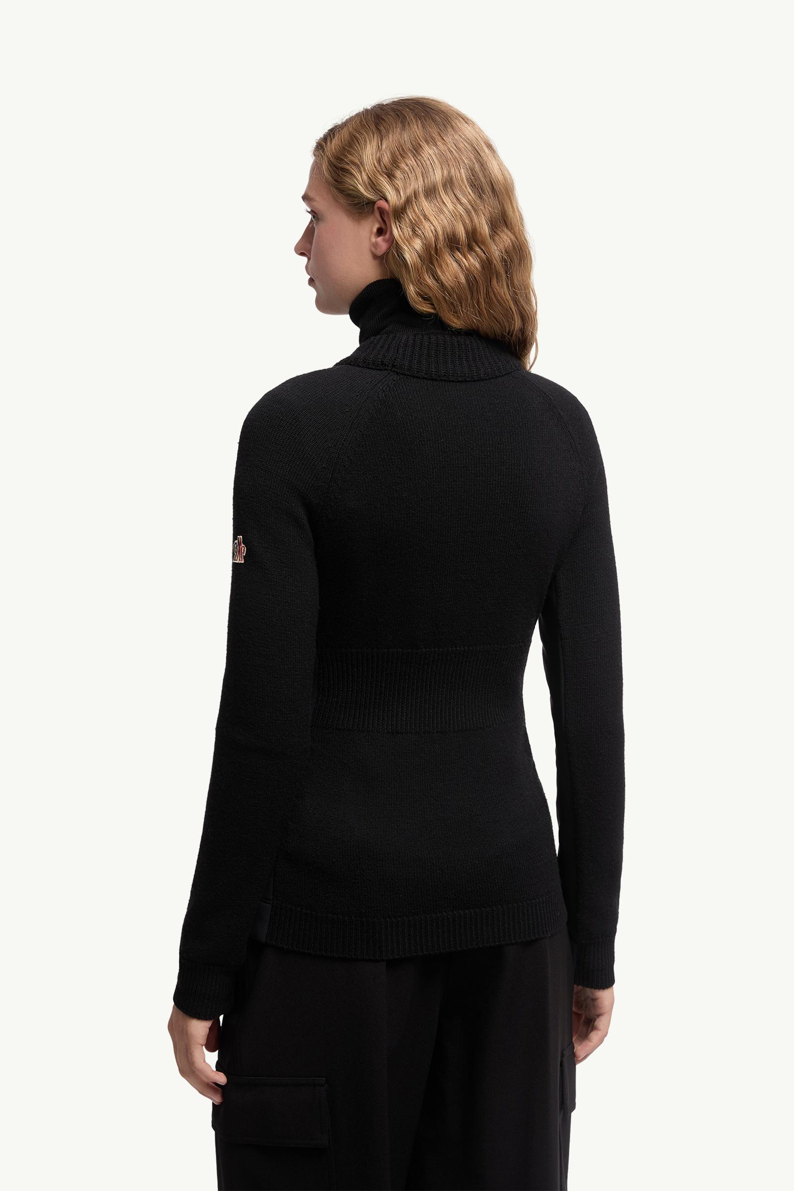 Moncler Wool Turtleneck Sweater Black Black