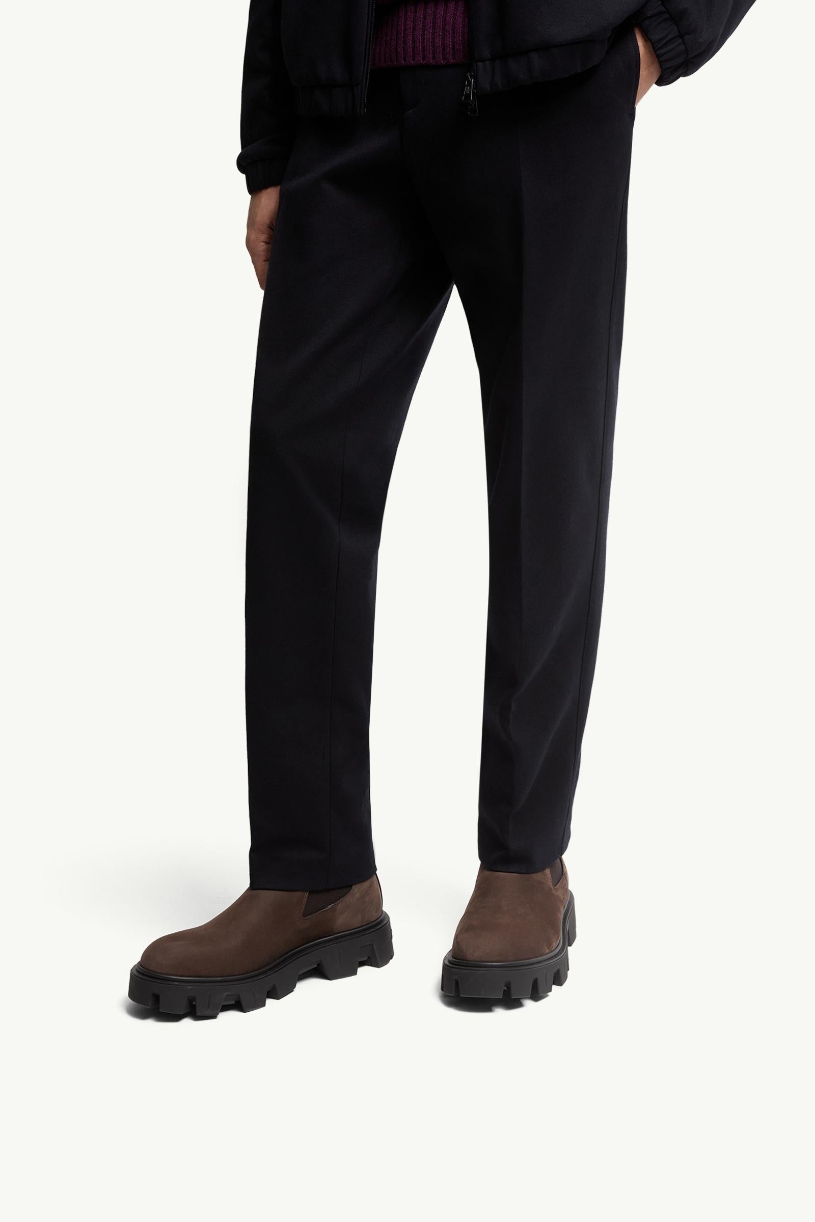 Moncler Peak City Nubuck Chelsea Boots Brown