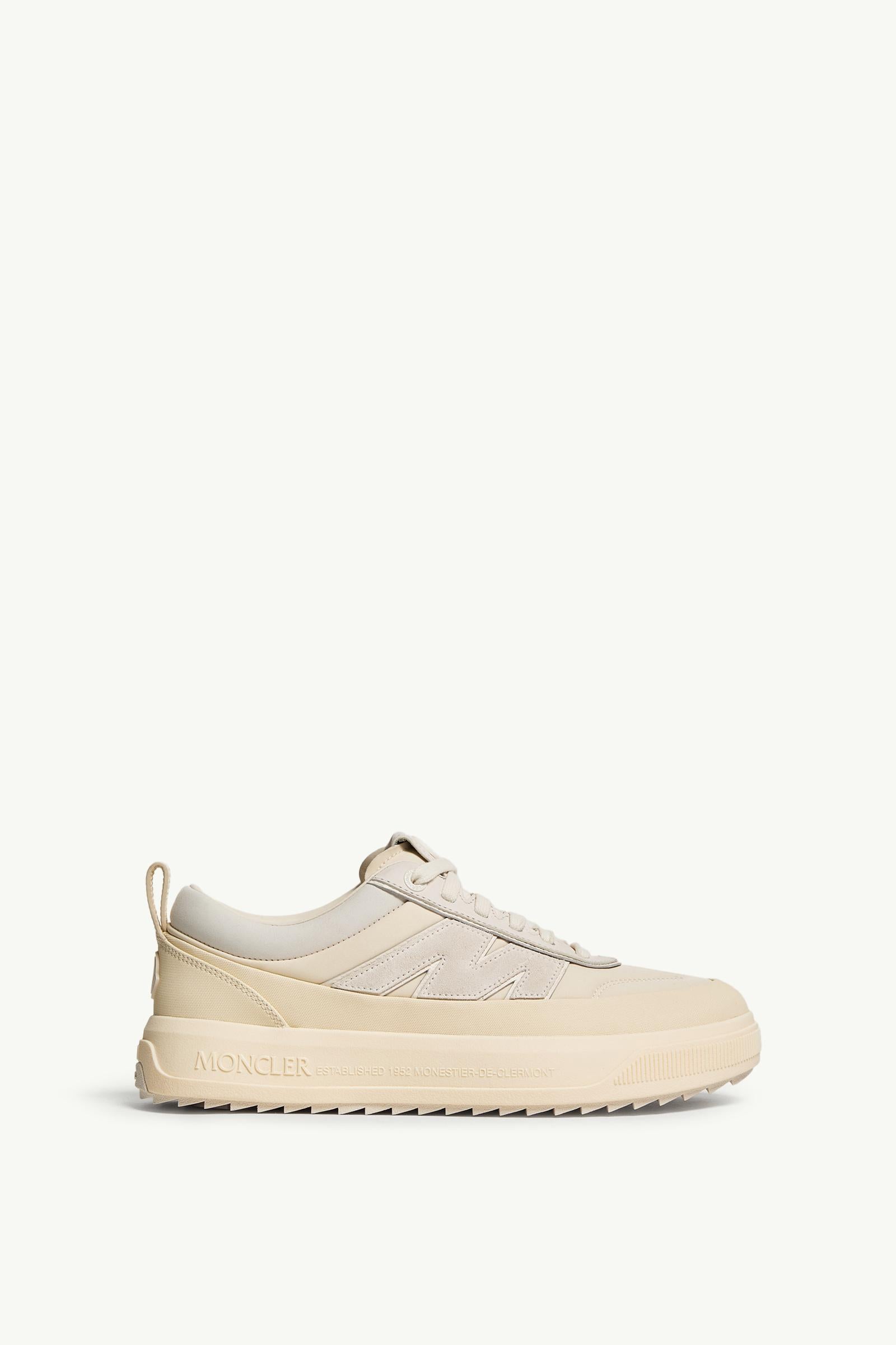 Moncler Moncler Altive Nubuck & Suede Sneakers Light Beige