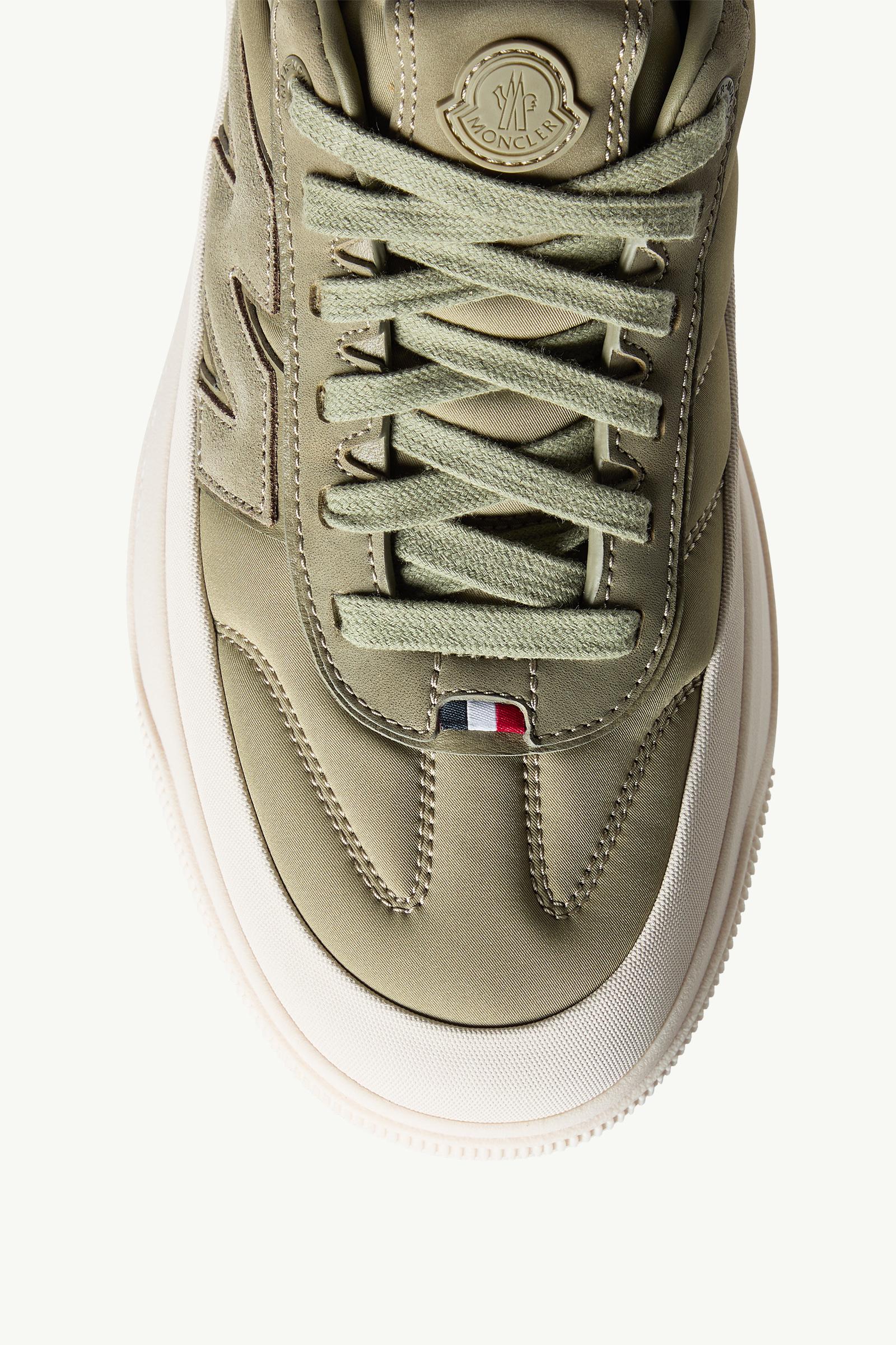 Moncler Moncler Altive Nubuck & Suede Sneakers Sage Green