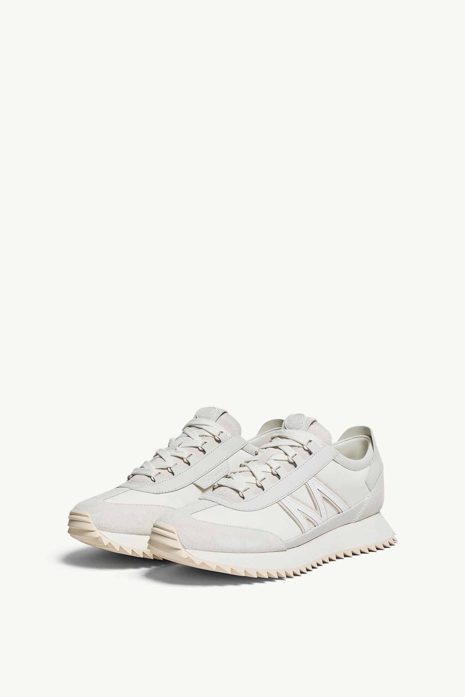 Moncler Pacey2 Suede & Nubuck Sneakers White