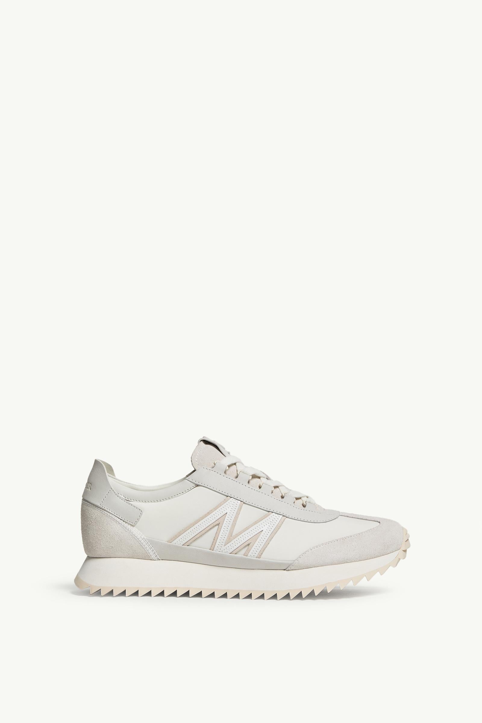 Moncler Pacey2 Suede & Nubuck Sneakers White