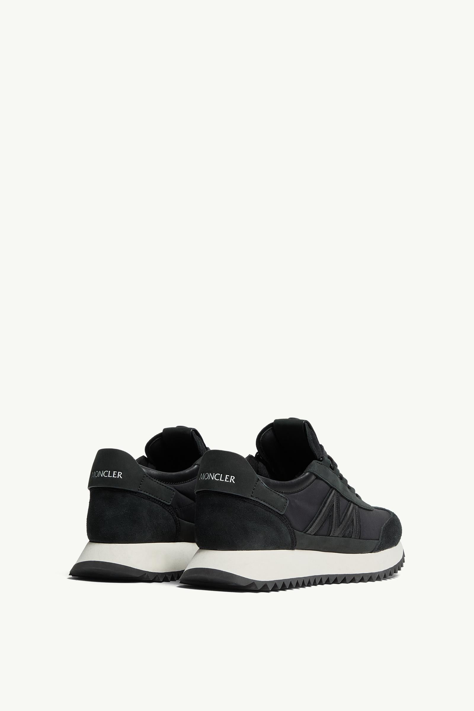 Moncler Pacey2 Suede & Nubuck Sneakers Black