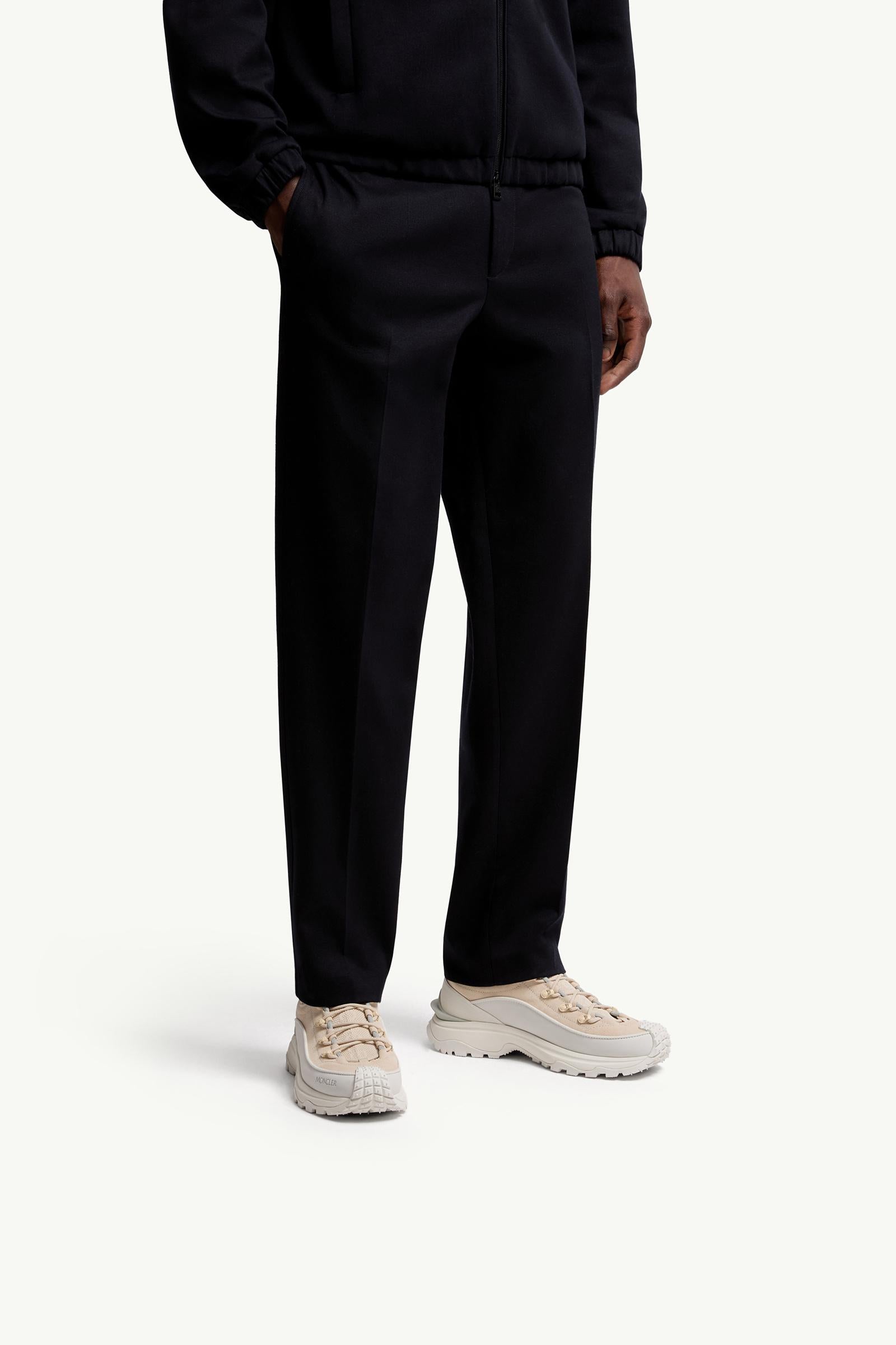 Moncler Trailgrip Lite3 Nubuck & Suede Sneakers White Ivory