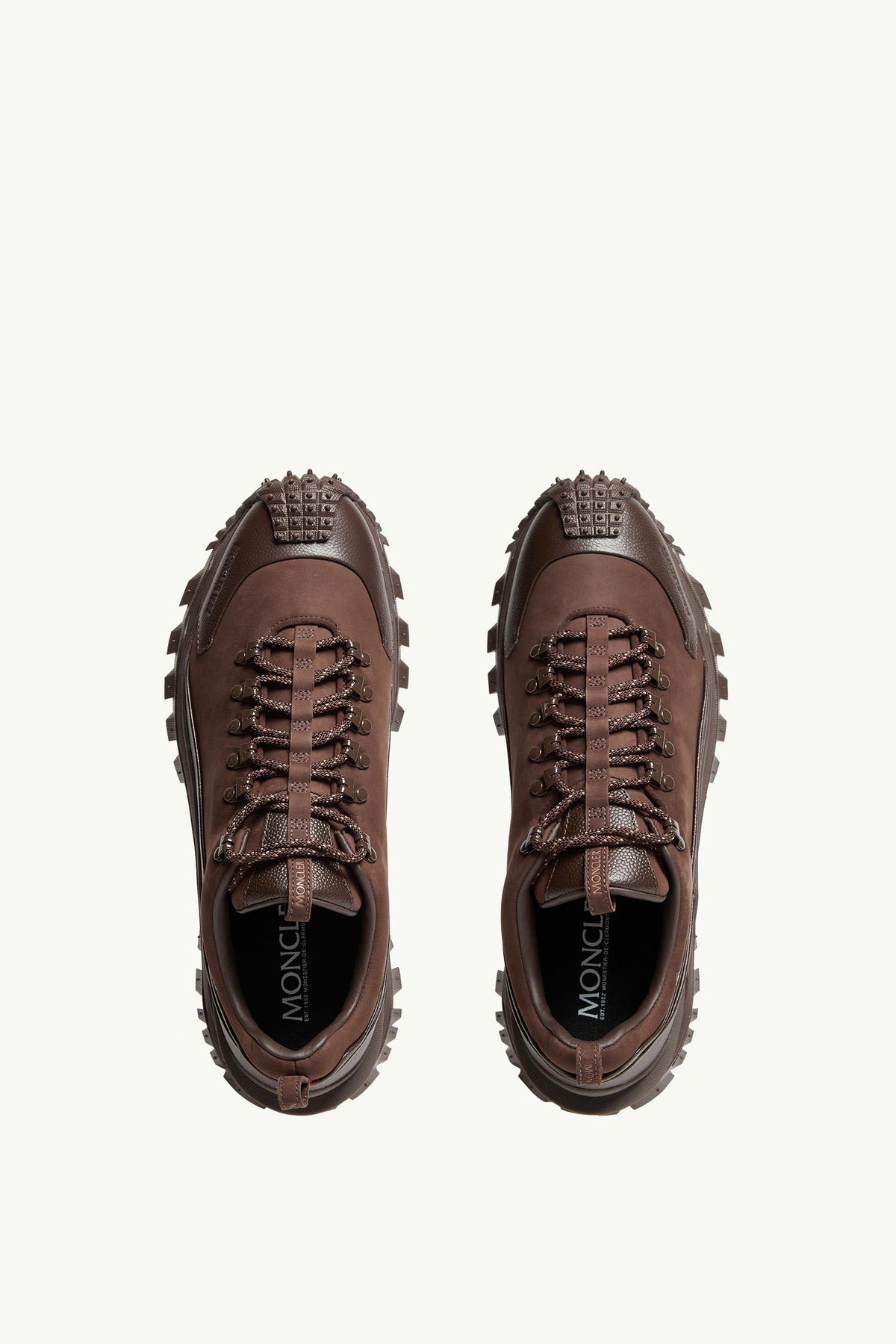 Moncler Trailgrip APEX2GTX Nubuck & Leather Sneakers Brown