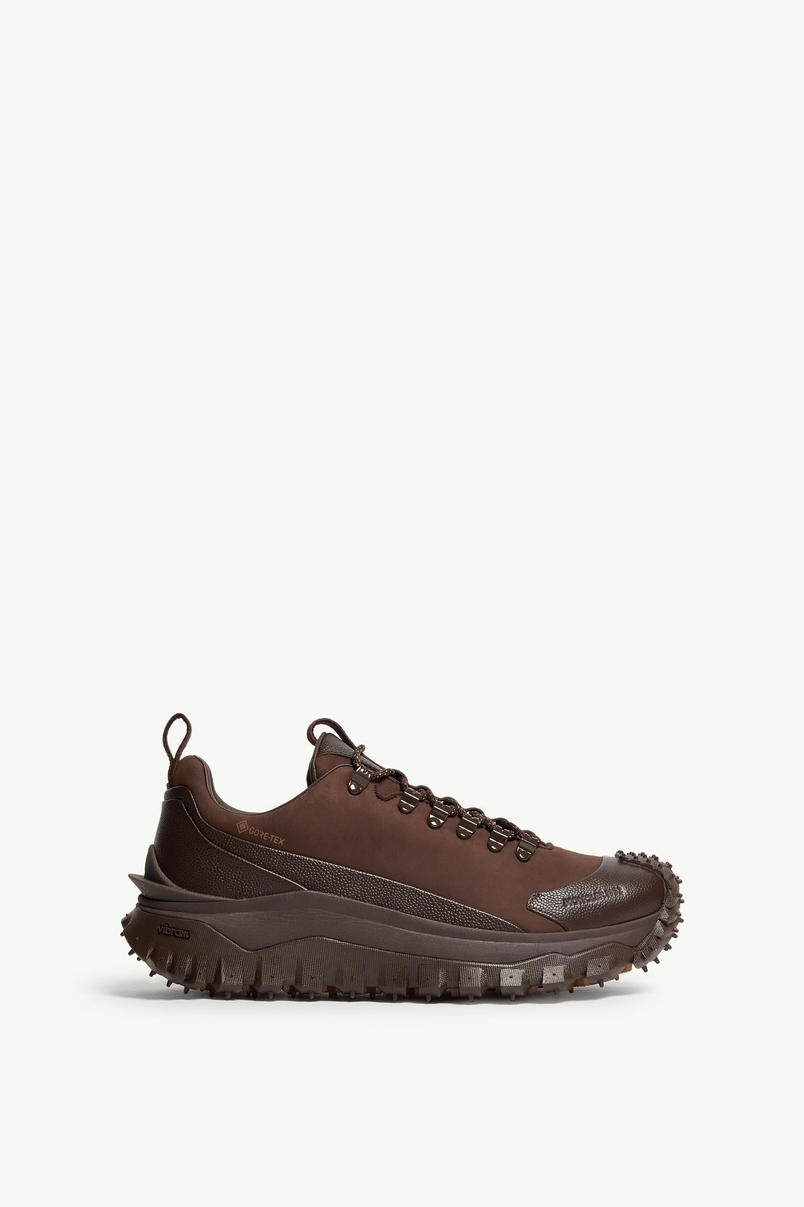 Moncler Trailgrip APEX2GTX Nubuck & Leather Sneakers Brown