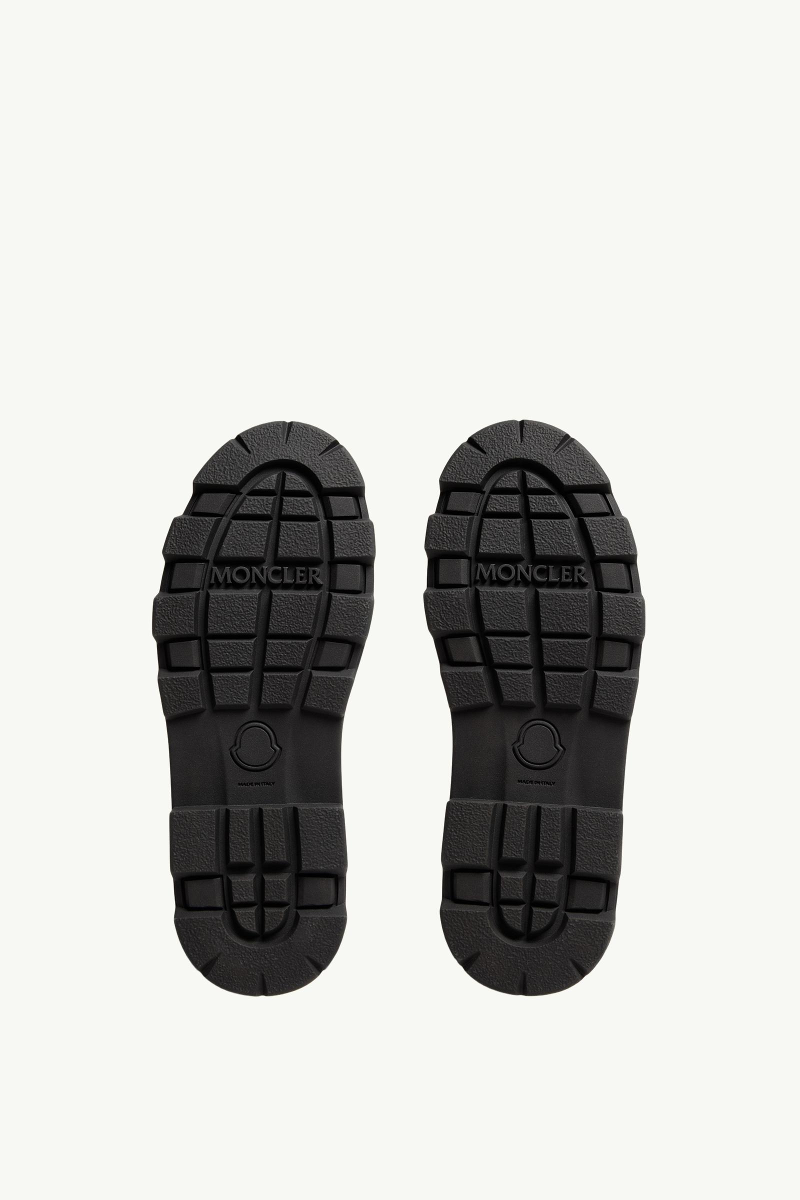 Moncler Vera High Suede Lace-Up Boots Olive Green