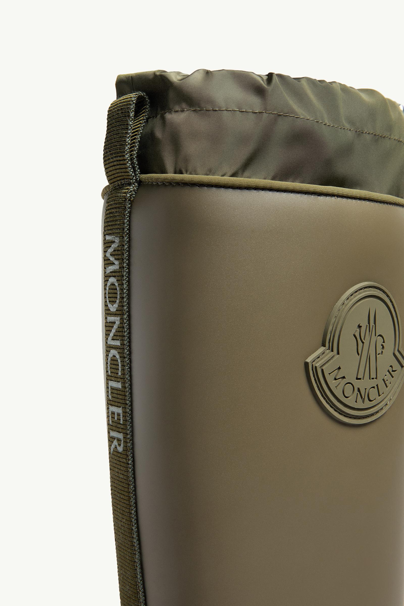 Moncler Kickstream High Rain Boots Olive Green