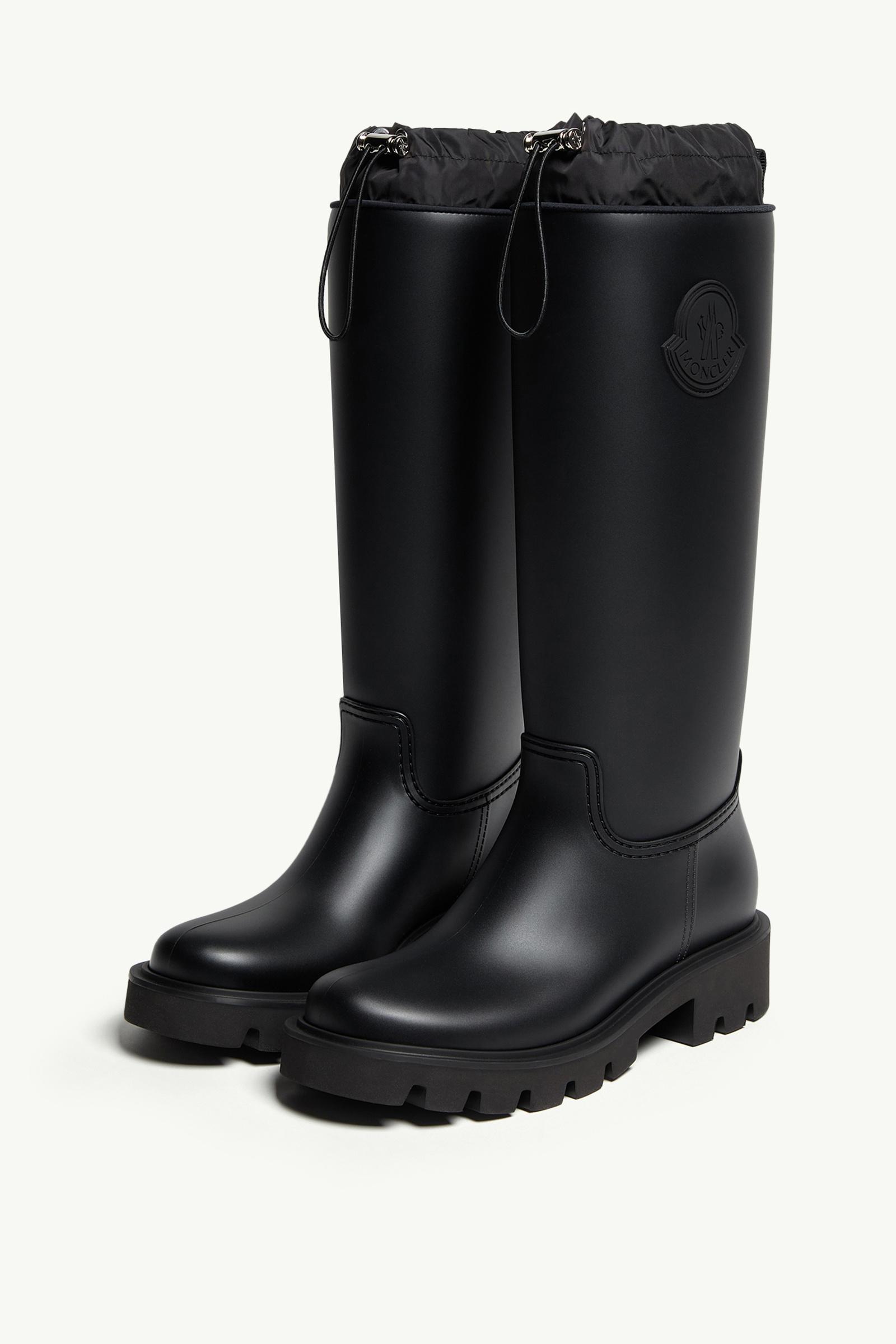 Moncler Kickstream High Rain Boots Black