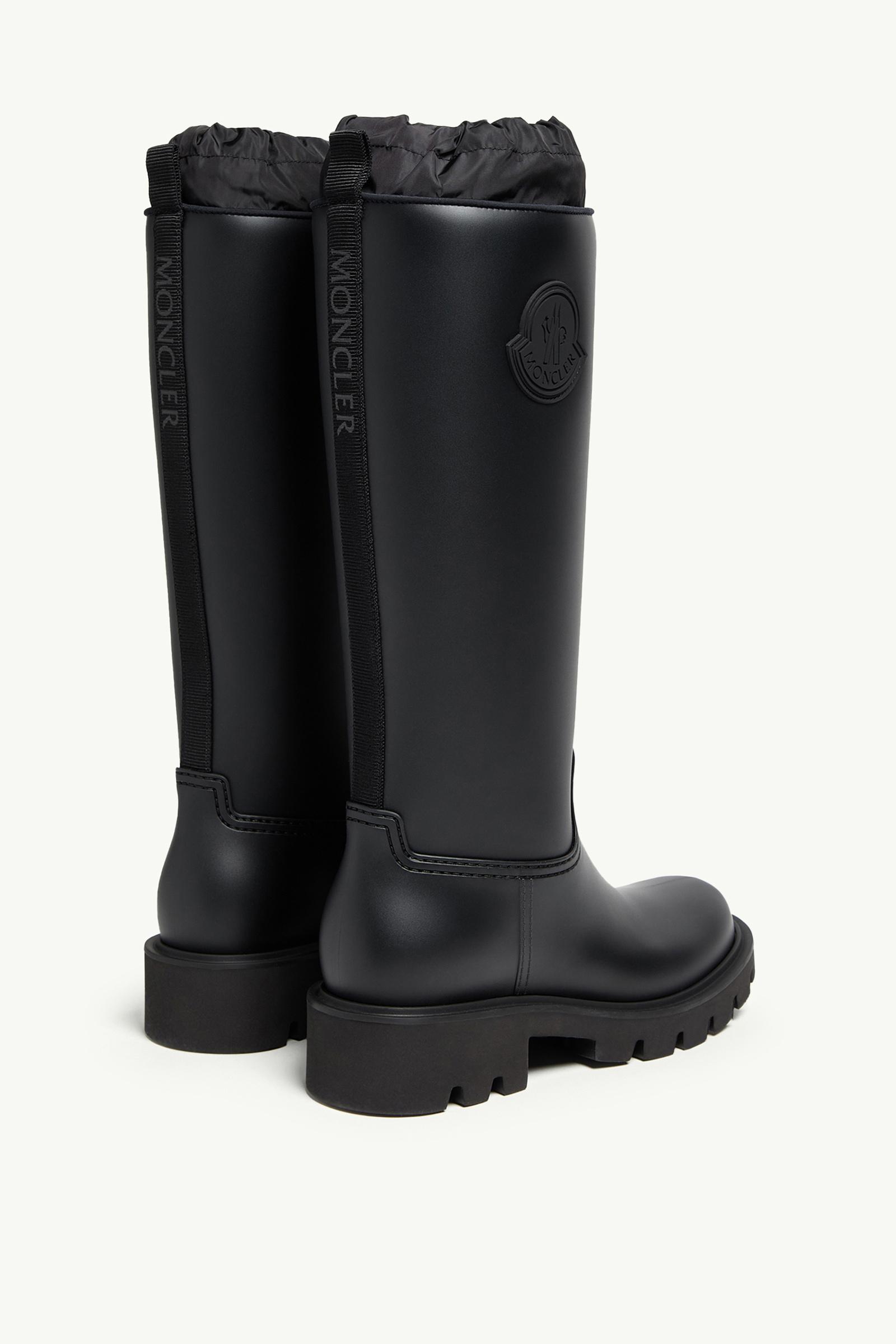 Moncler Kickstream High Rain Boots Black