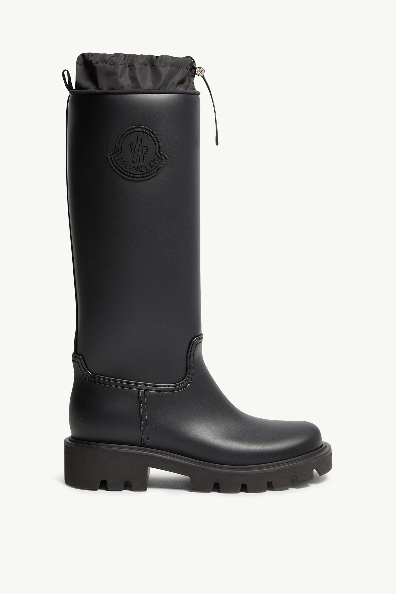 Moncler Kickstream High Rain Boots Black