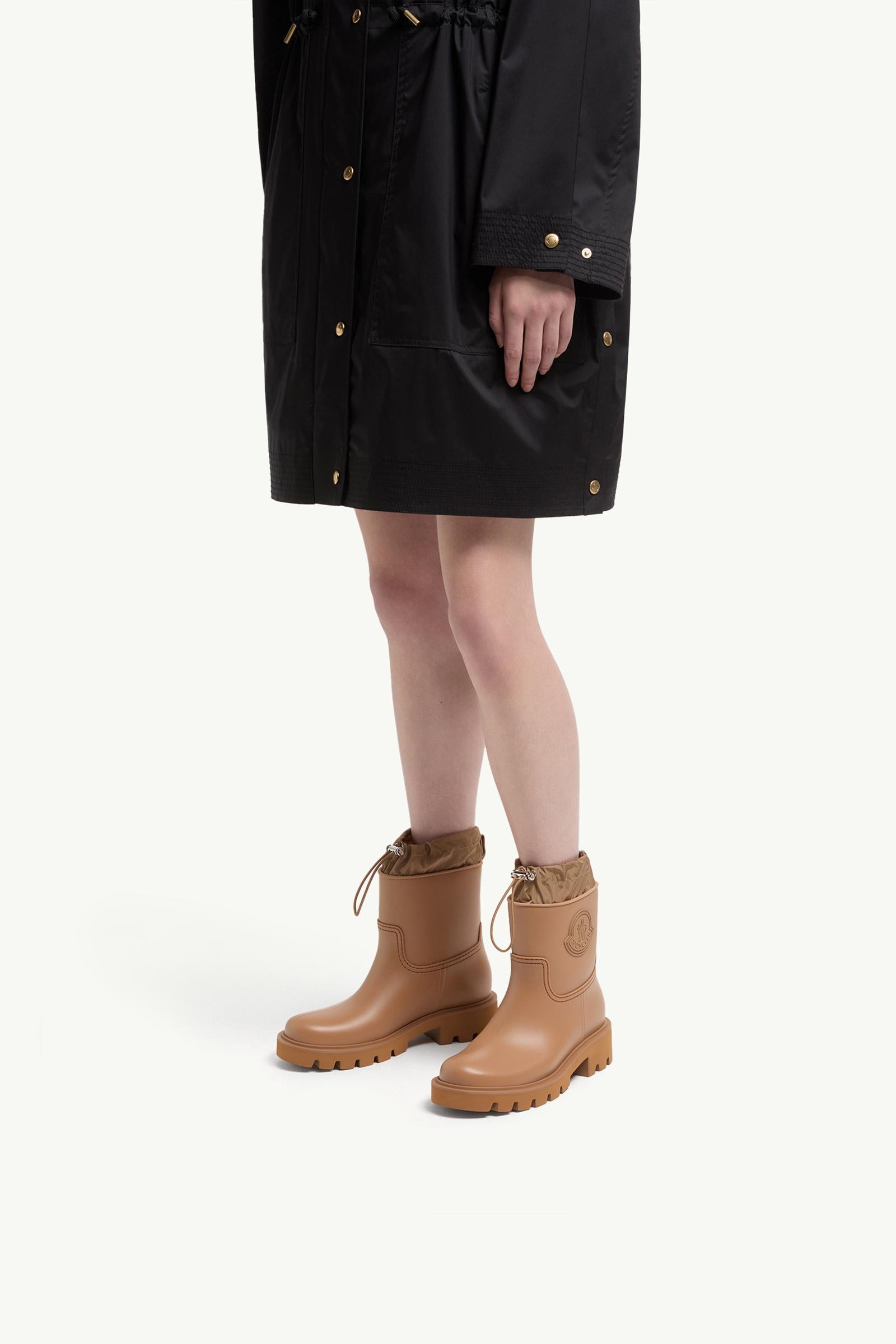Moncler Kickstream Rain Boots Light Brown