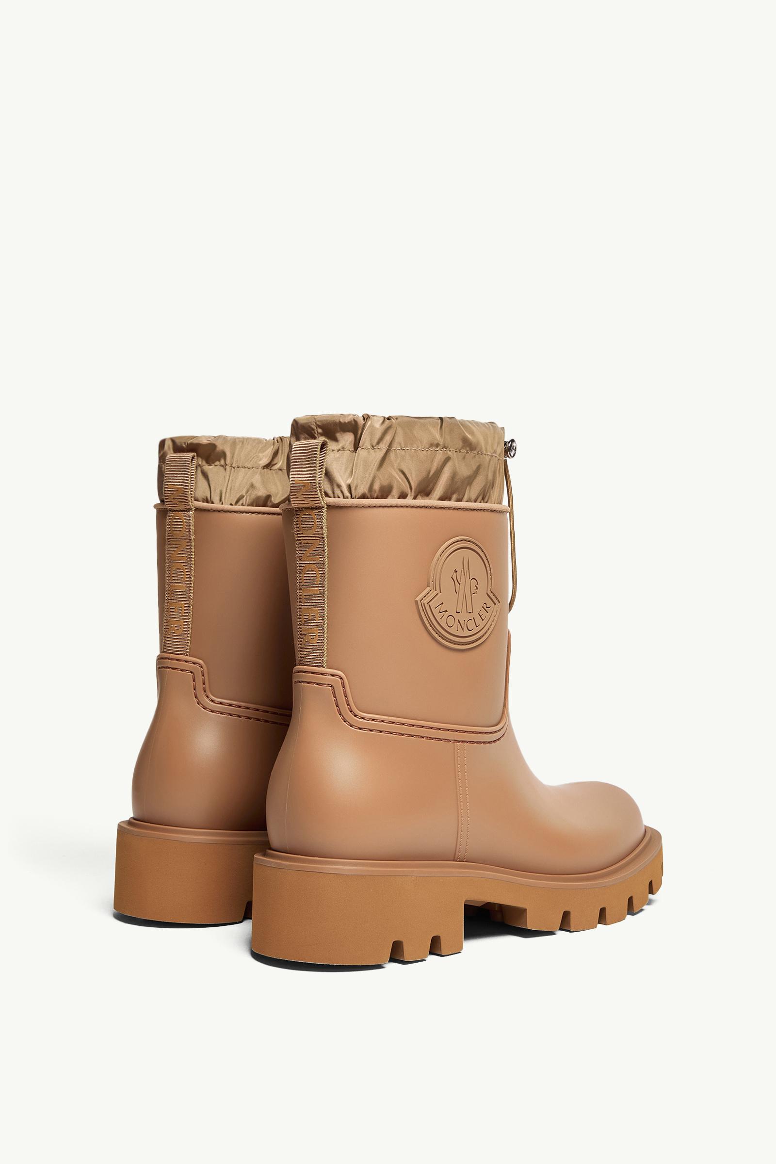 Moncler Kickstream Rain Boots Light Brown