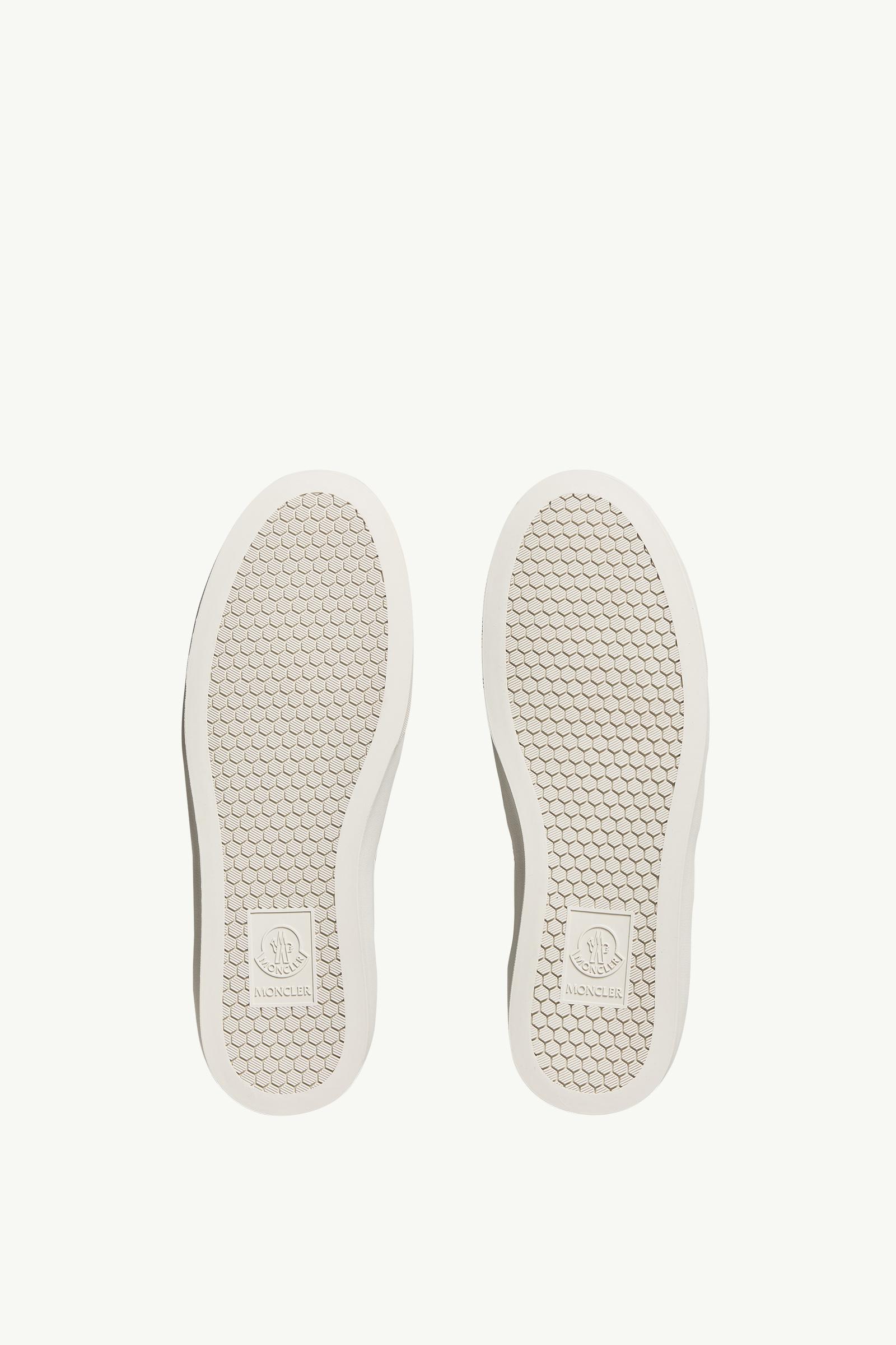 Moncler Monaco2 Leather & Glitter Sneakers Black