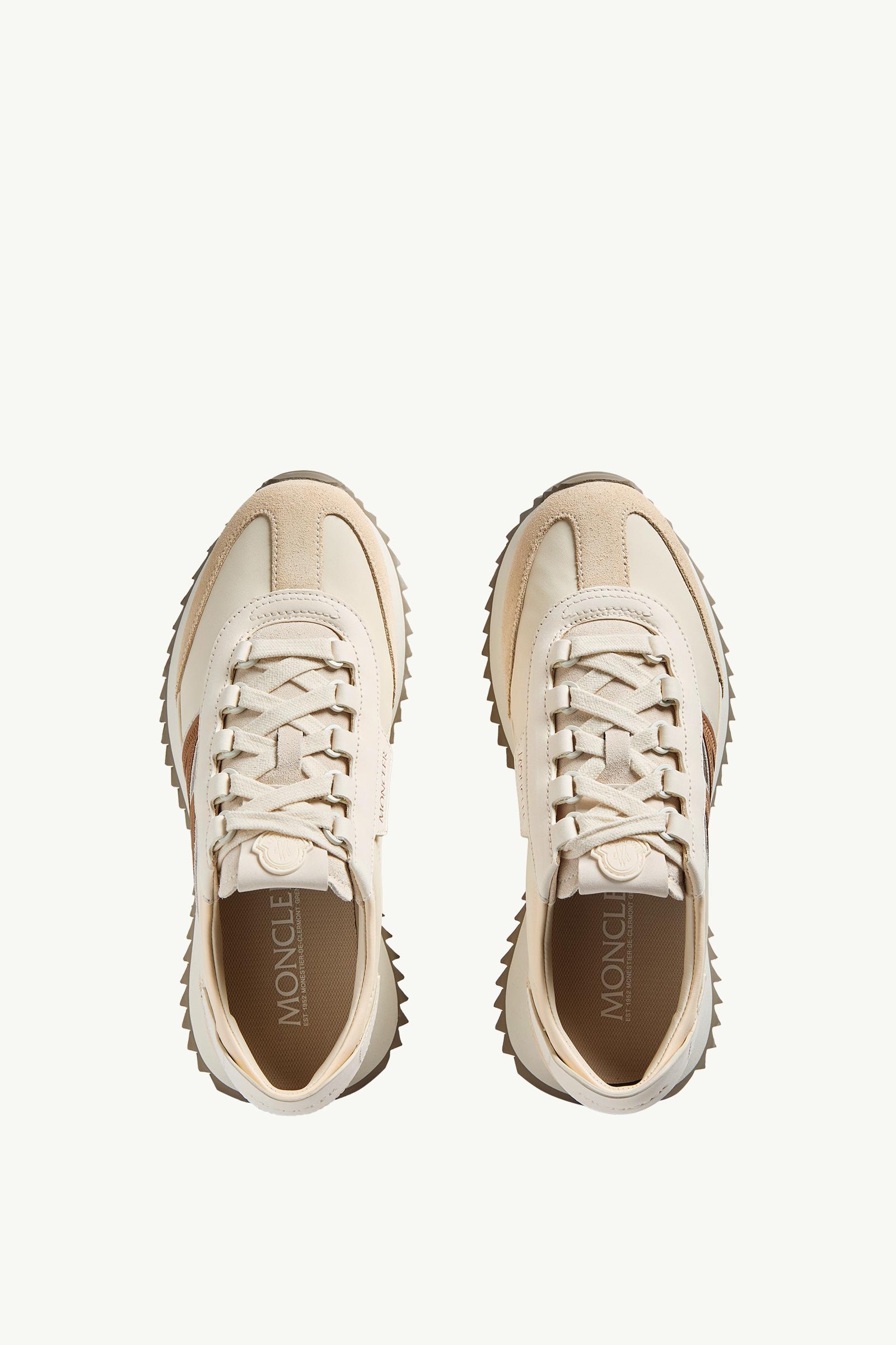 Moncler Pacey2 Suede & Nubuck Sneakers Light Beige