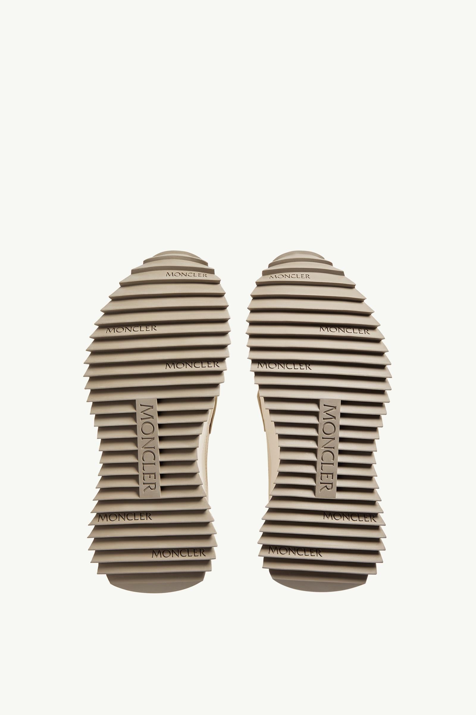 Moncler Pacey2 Suede & Nubuck Sneakers Light Beige