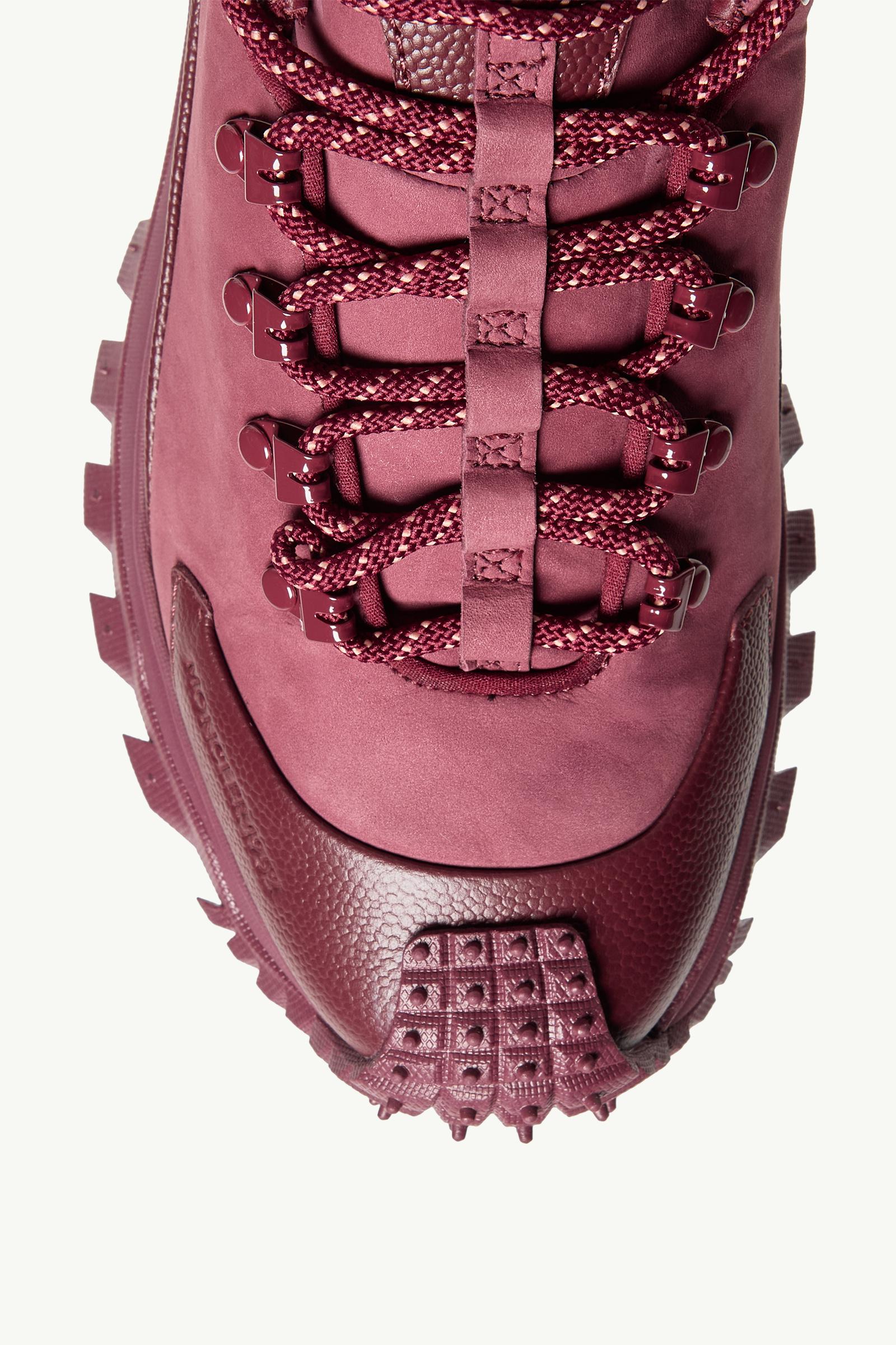 Moncler Trailgrip APEX2GTX Suede & Leather Sneakers Burgundy