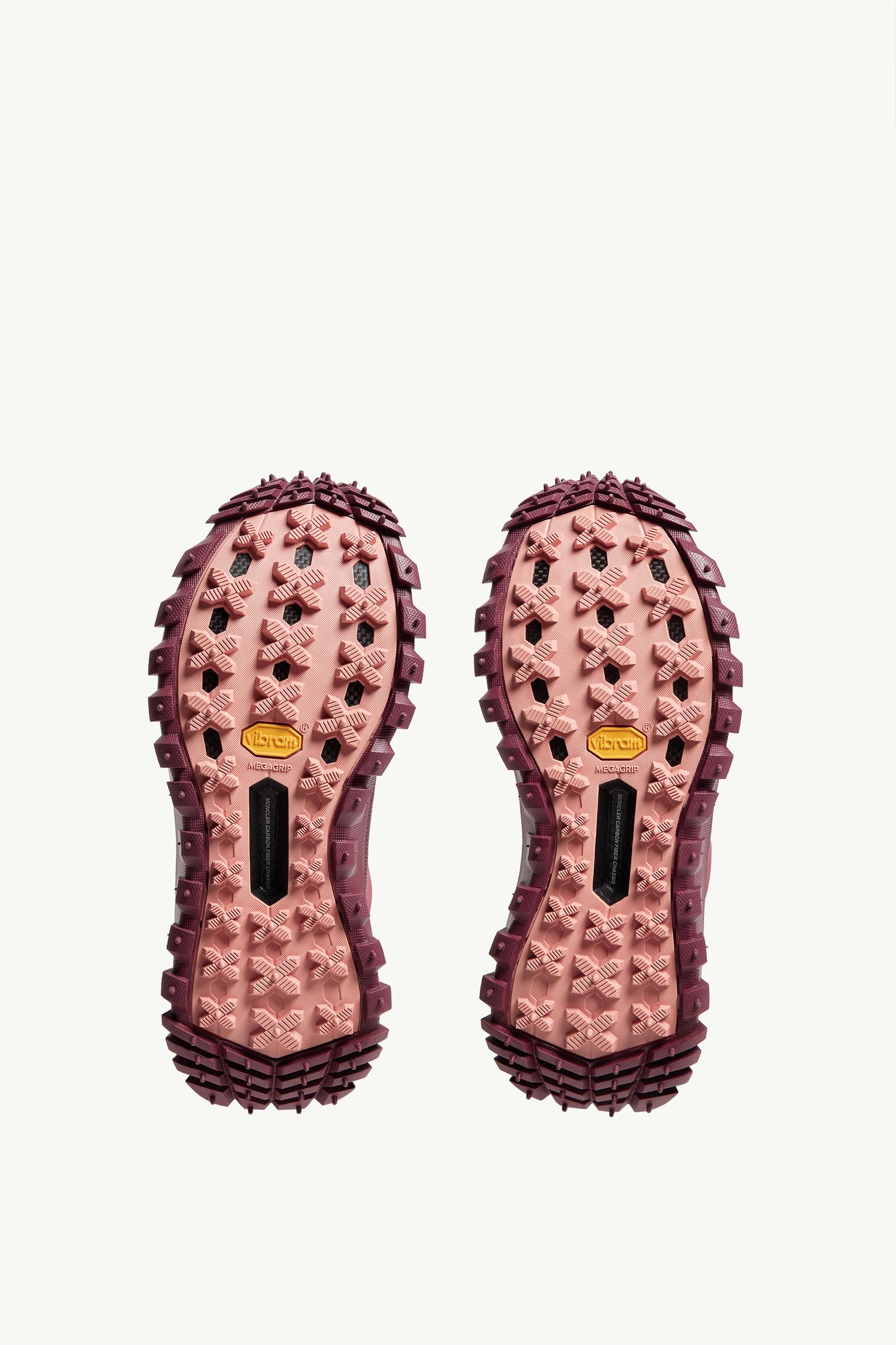 Moncler Trailgrip APEX2GTX Suede & Leather Sneakers Burgundy