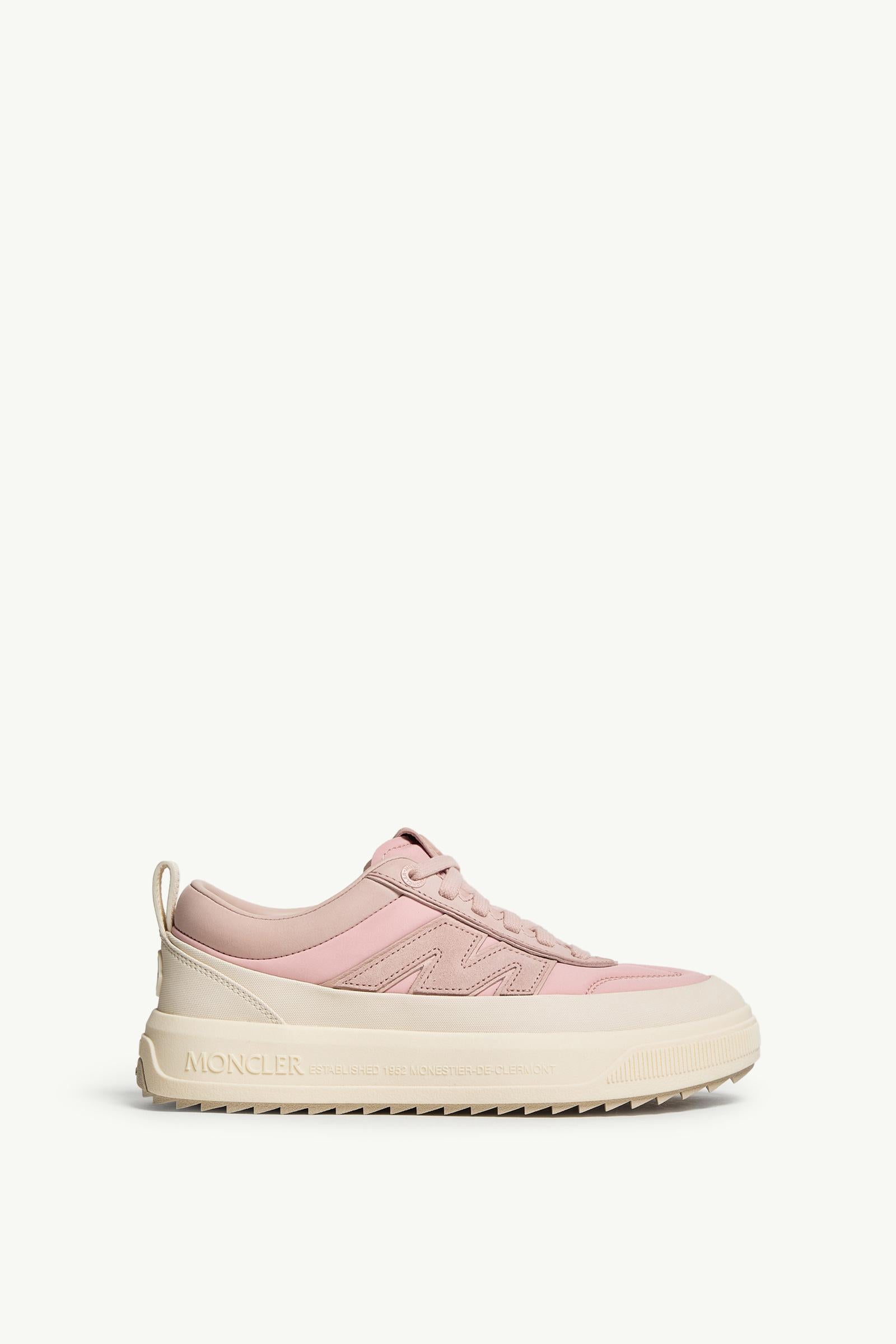 Moncler Moncler Altive Nubuck & Suede Sneakers Pink