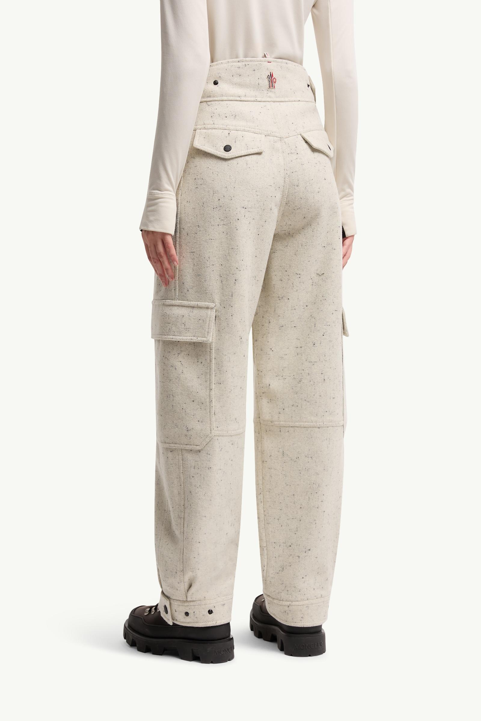 Moncler Wool Cargo Pants White White