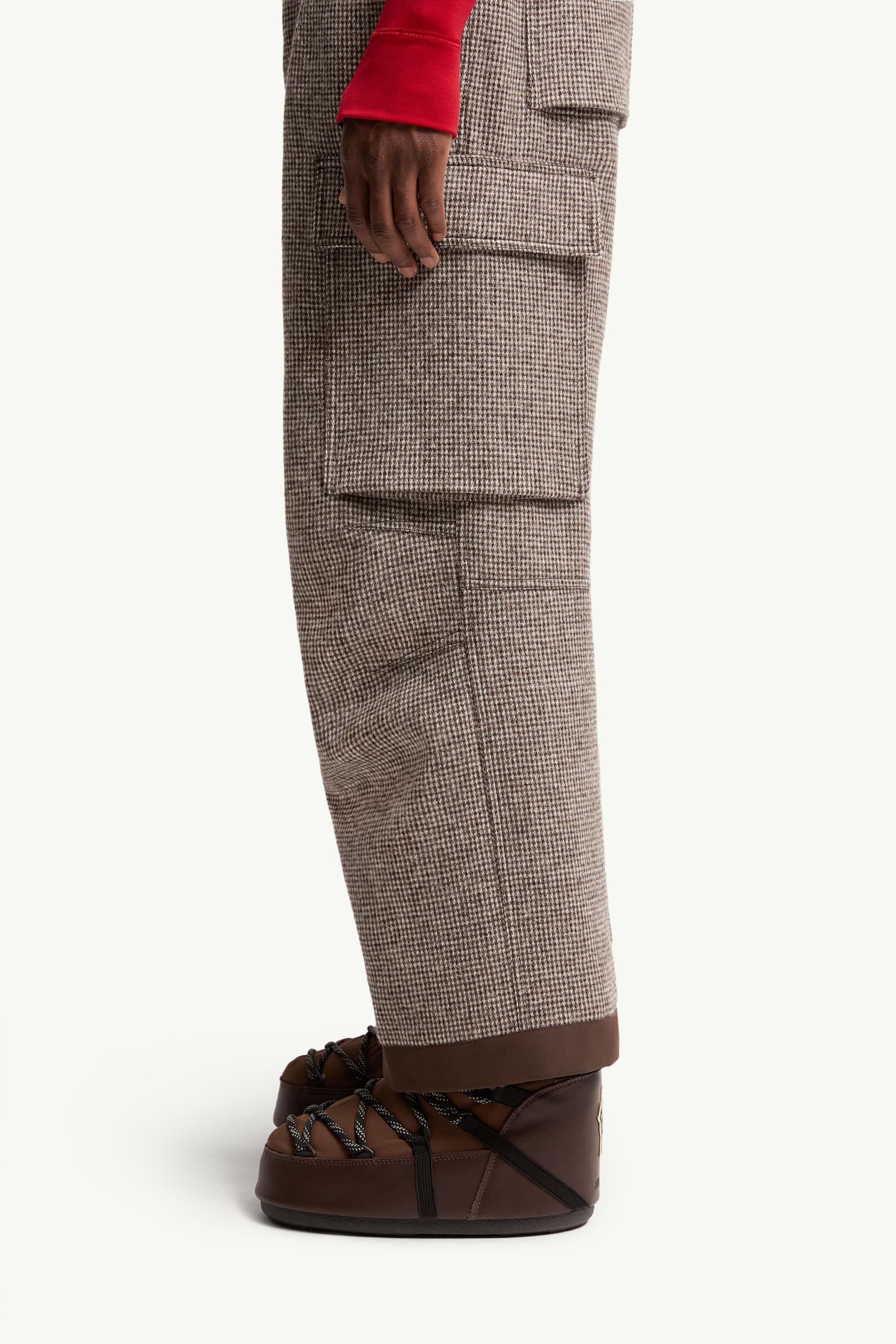 Moncler Wool Ski Bib Grey Grey