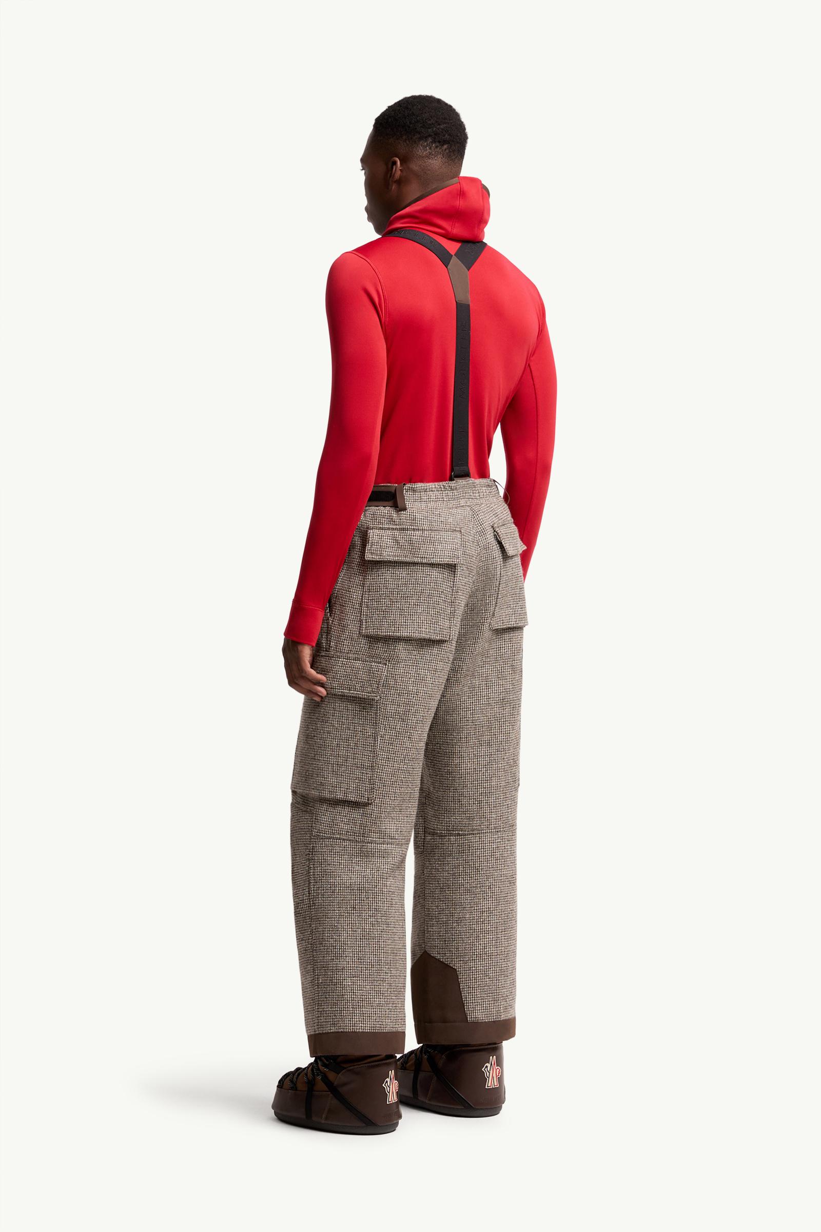Moncler Wool Ski Bib Grey Grey